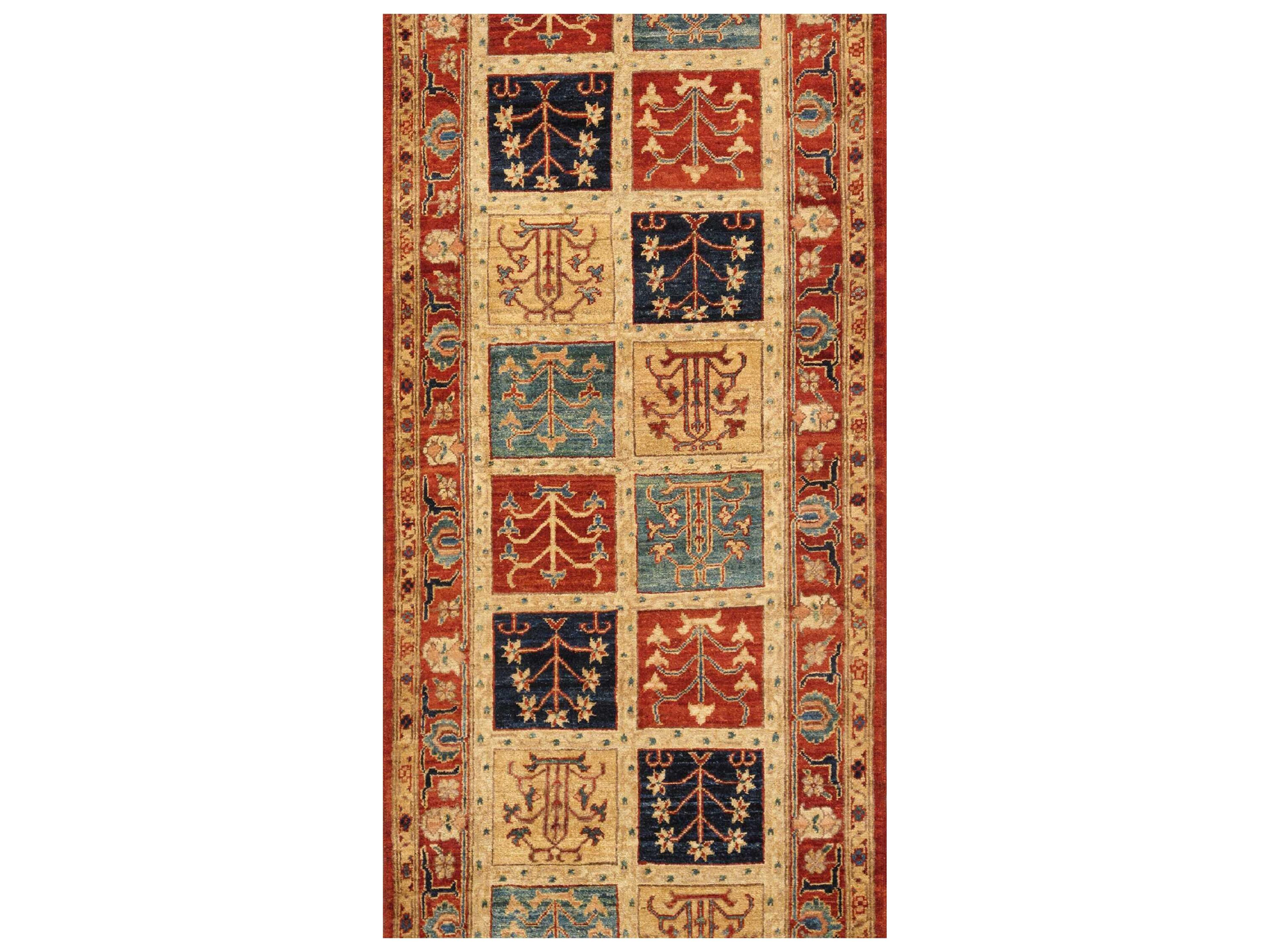 Pasargad Home Melody Bordered Runner Area Rug
