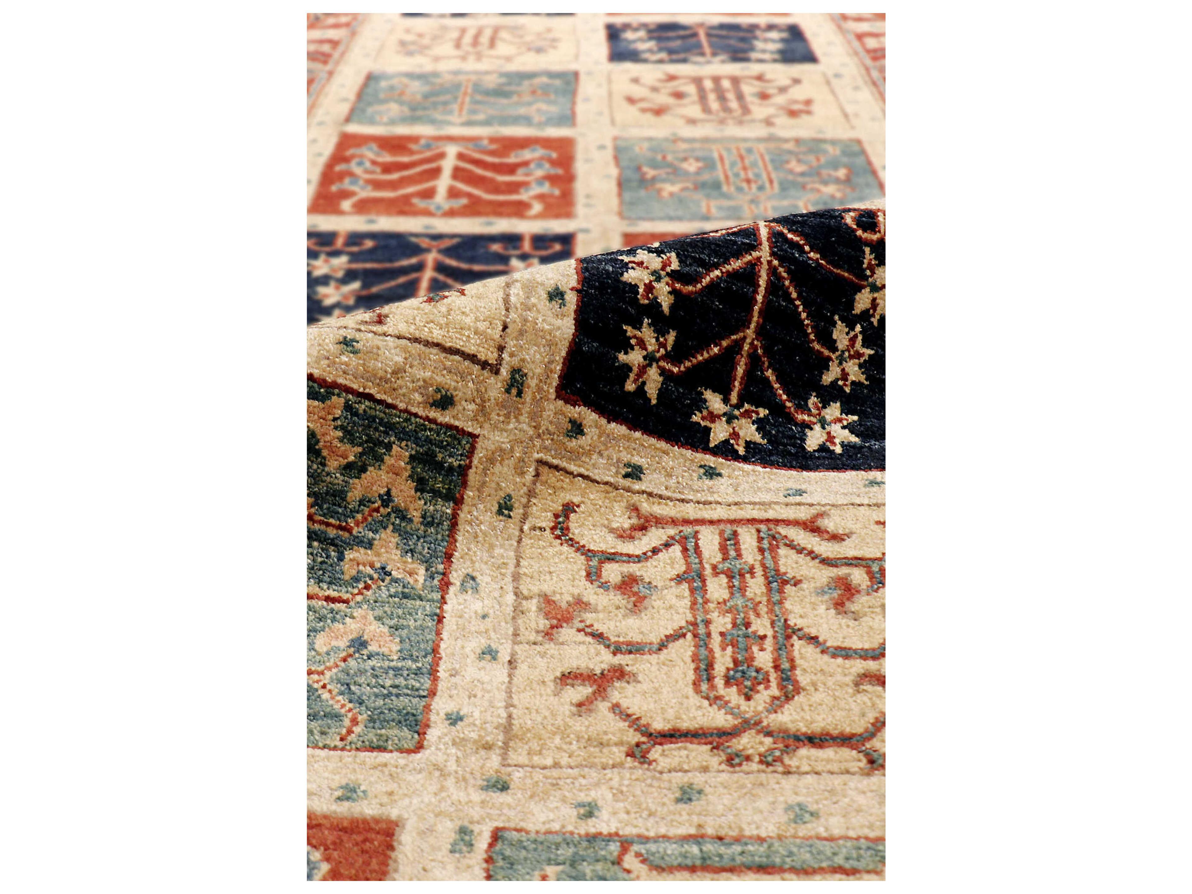 Pasargad Home Melody Bordered Runner Area Rug