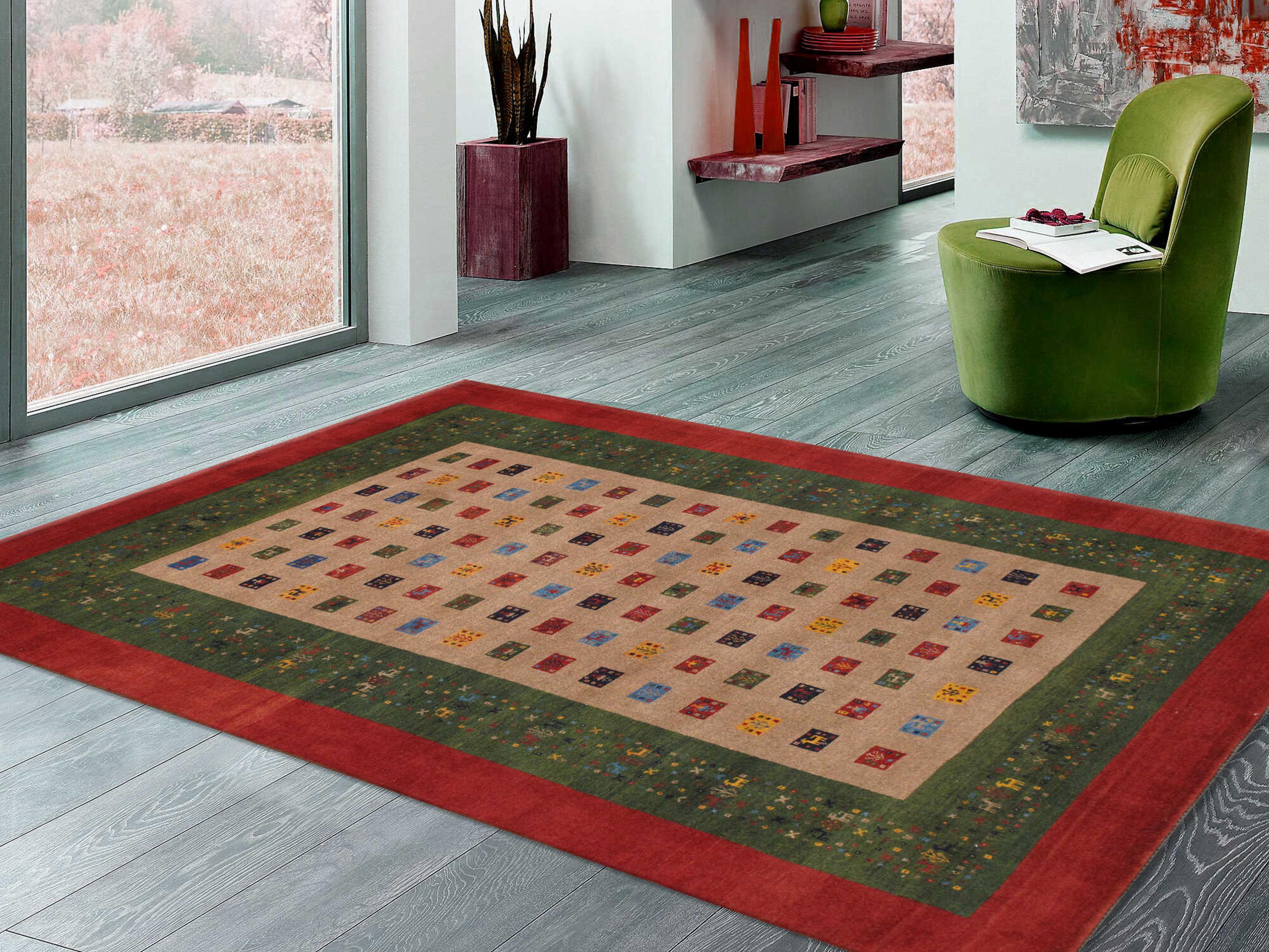 Pasargad Home Tribal Bordered Area Rug