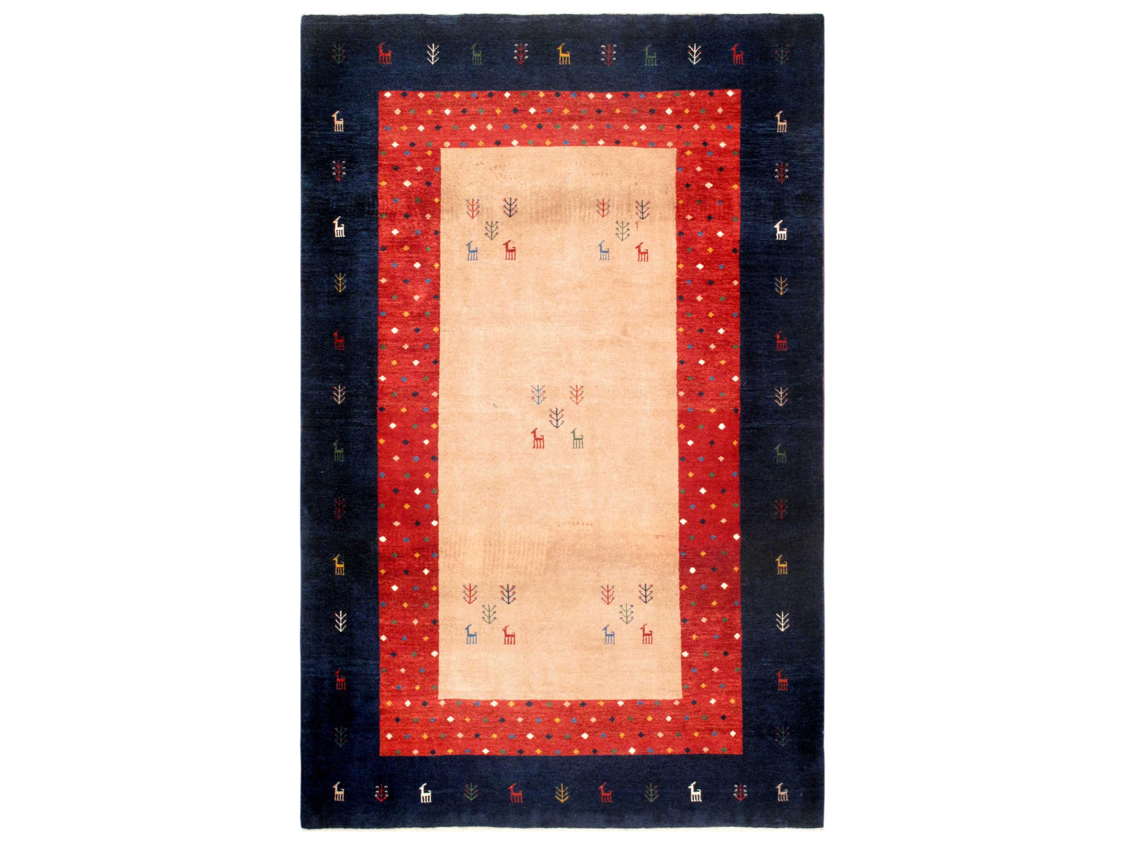 Tribal Bordered Area Rug