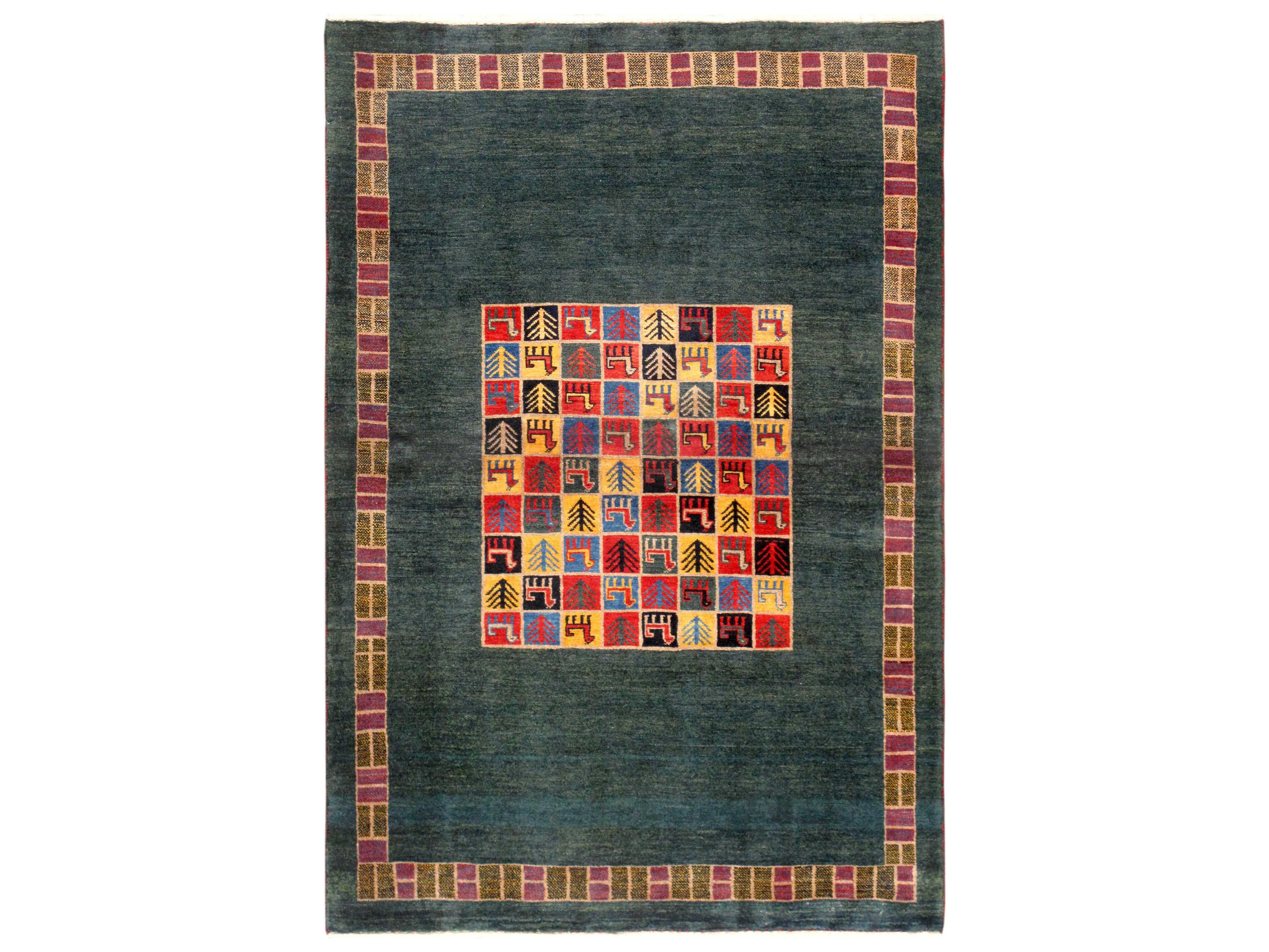 Tribal Bordered Area Rug