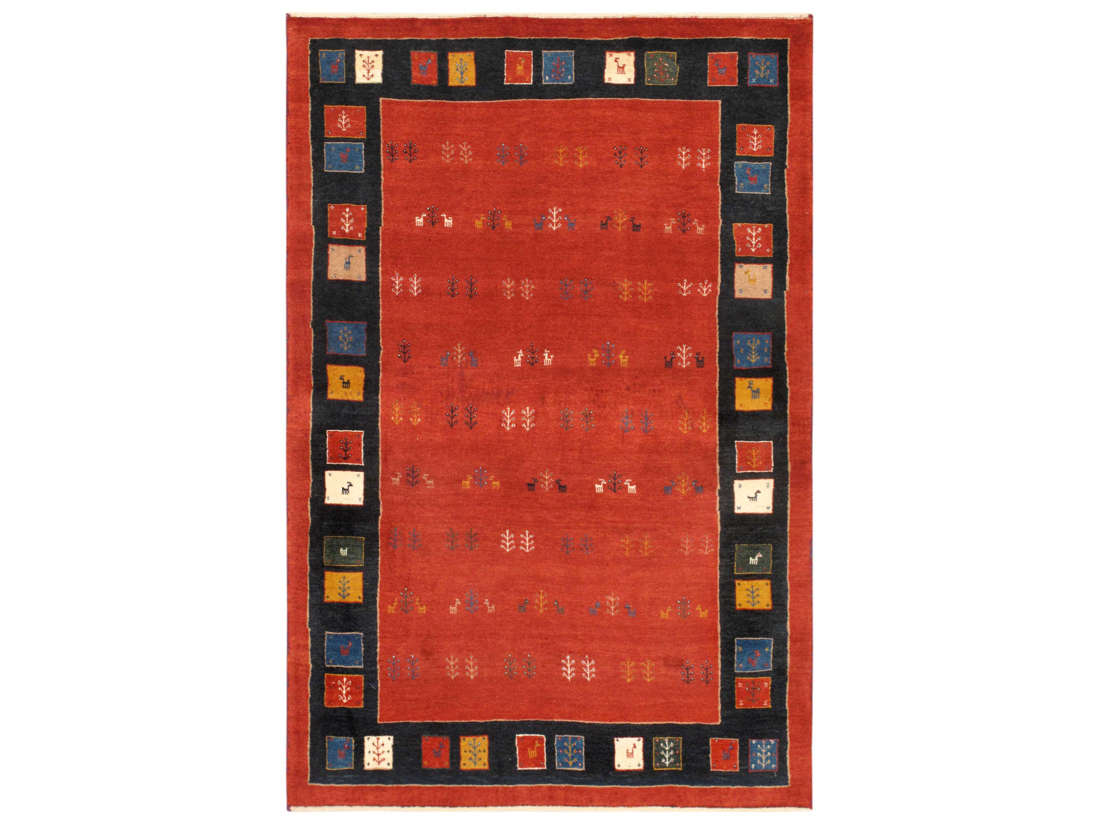 Pasargad Home Tribal Bordered Area Rug