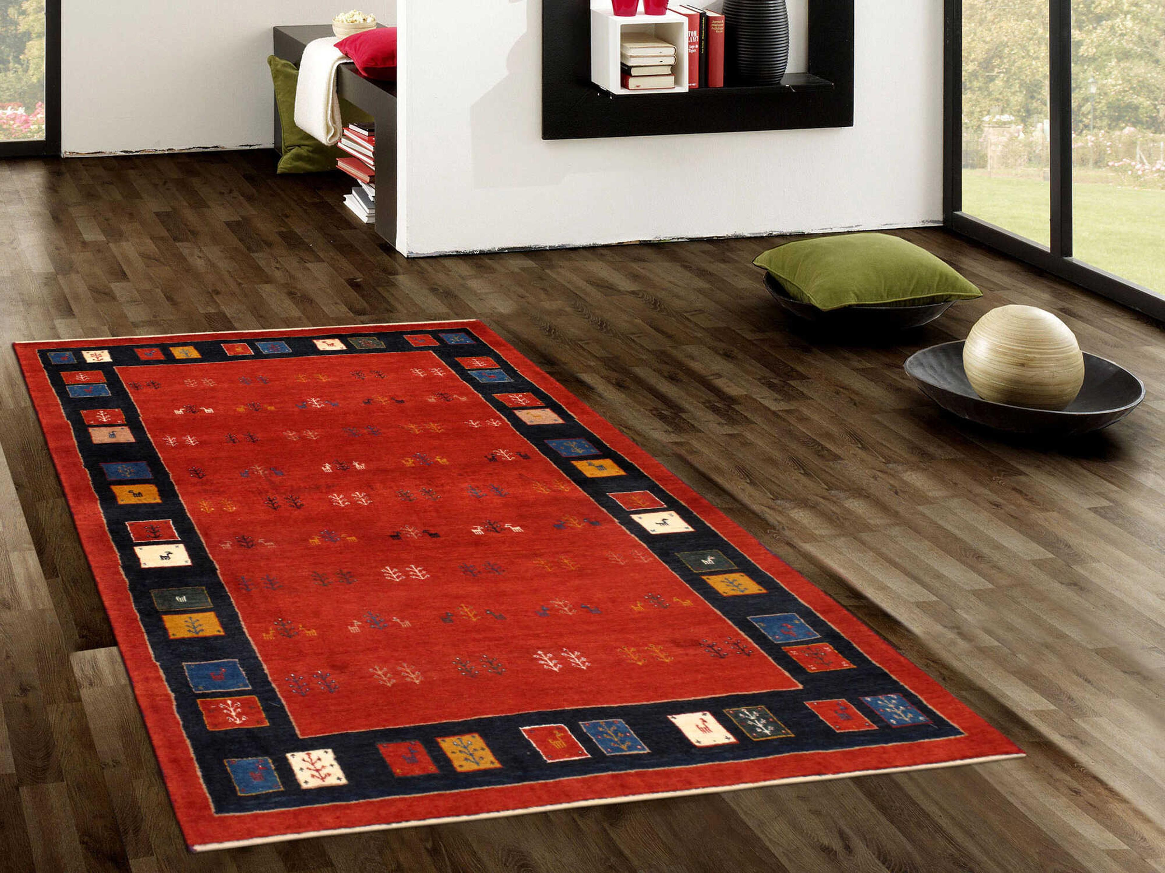 Pasargad Home Tribal Bordered Area Rug