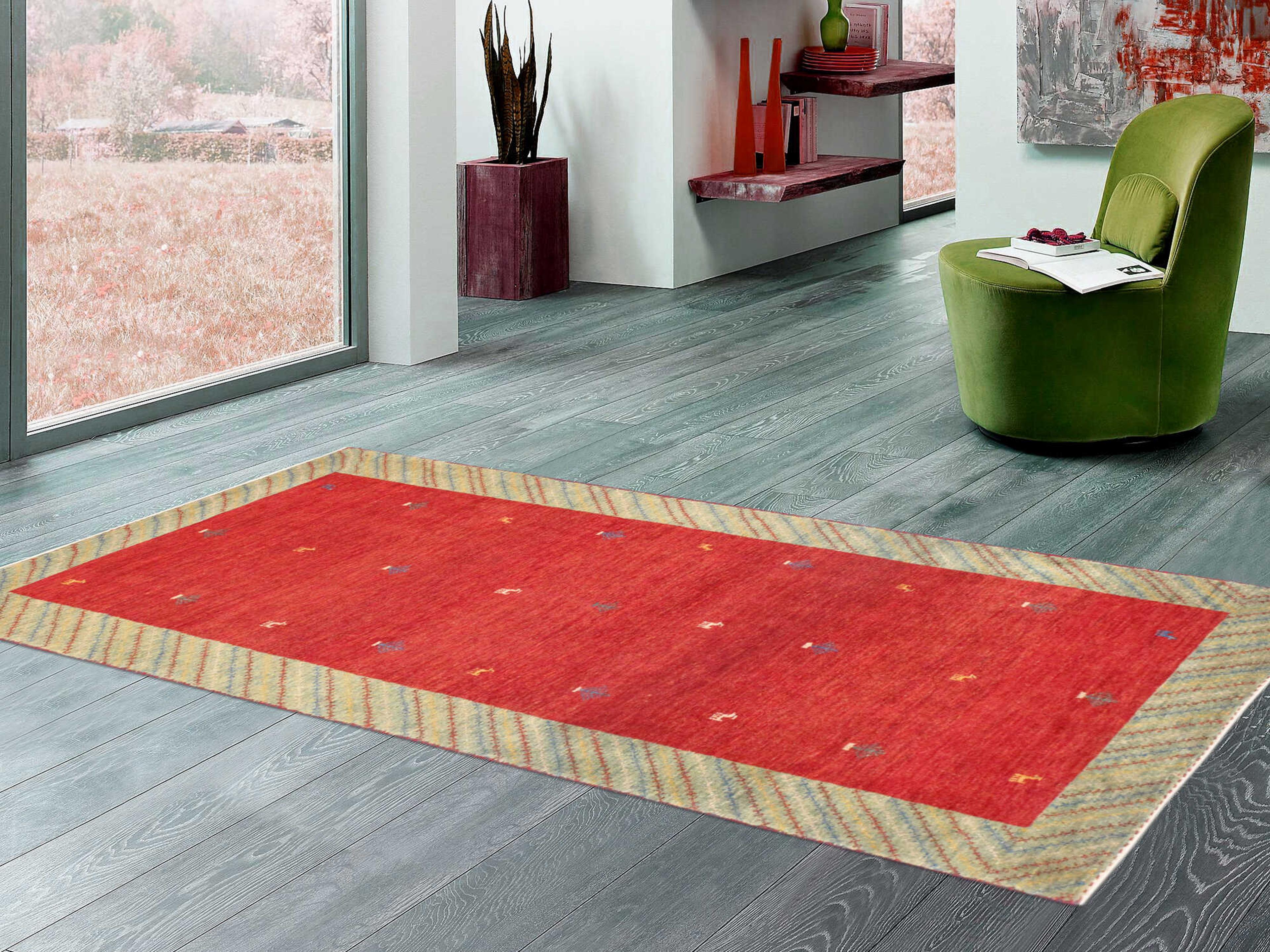 Pasargad Home Tribal Bordered Runner Area Rug