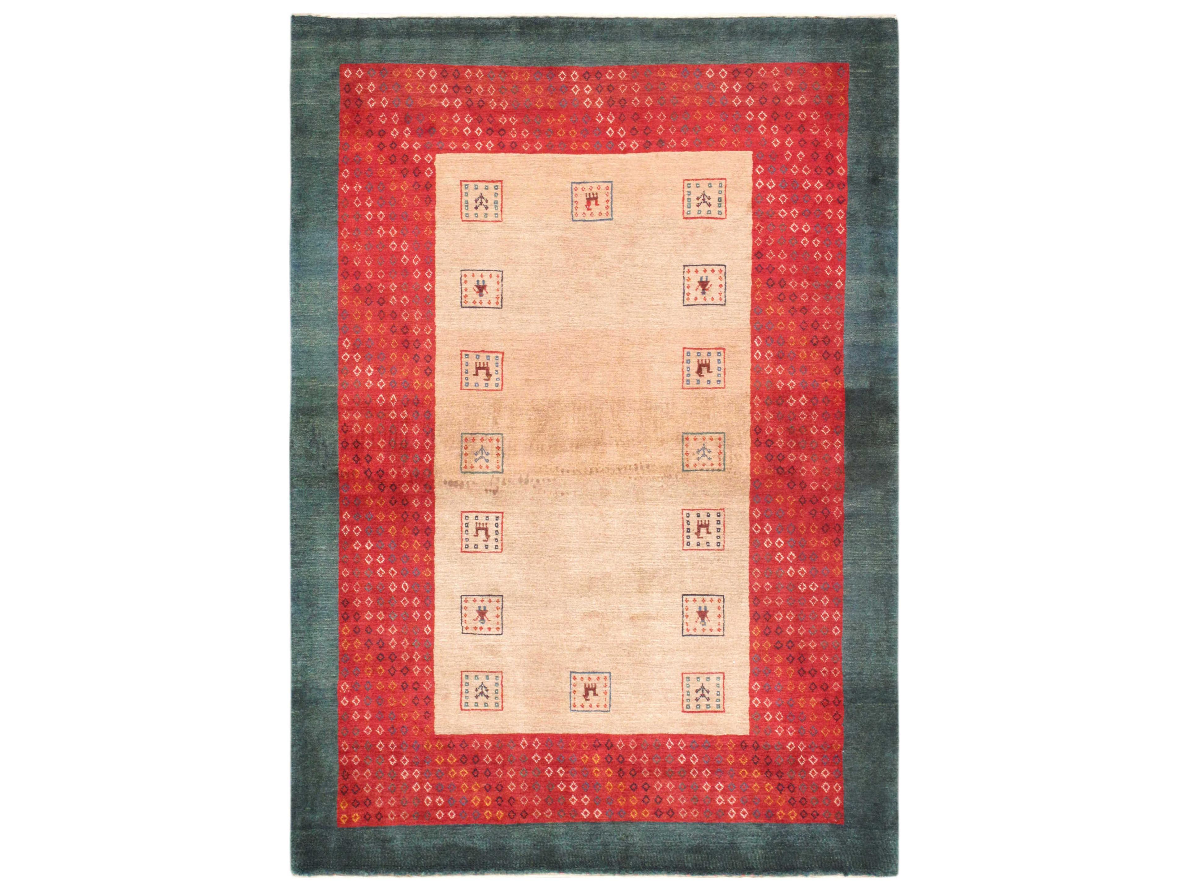 Tribal Bordered Area Rug