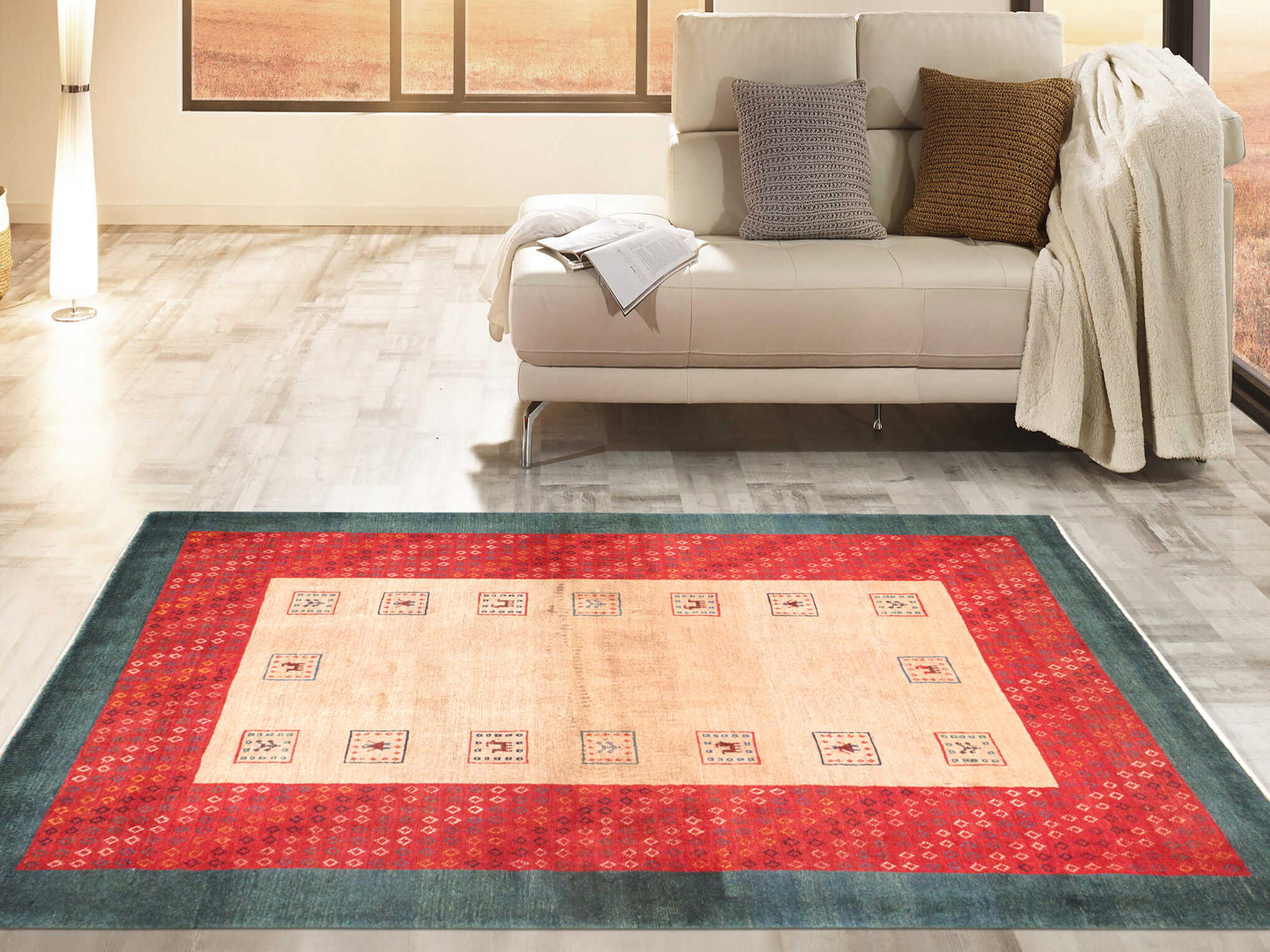 Pasargad Home Tribal Bordered Area Rug