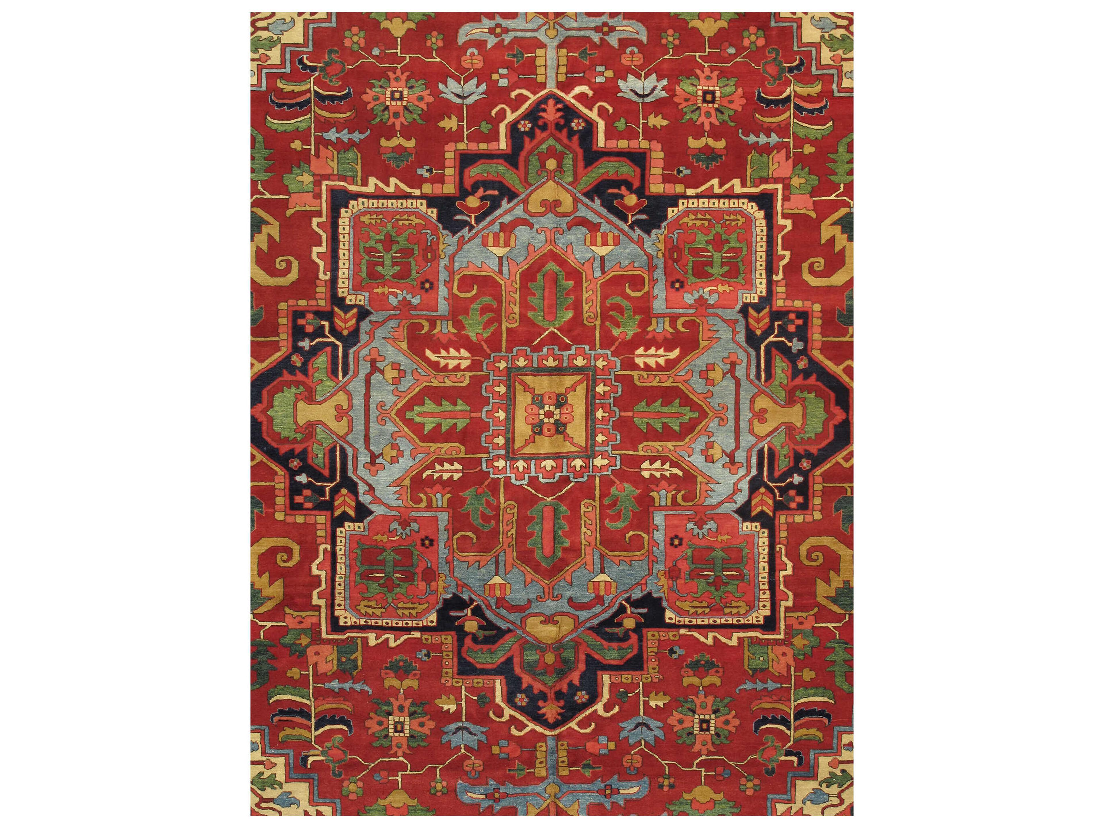 Pasargad Home Azerbaijan Bordered Area Rug