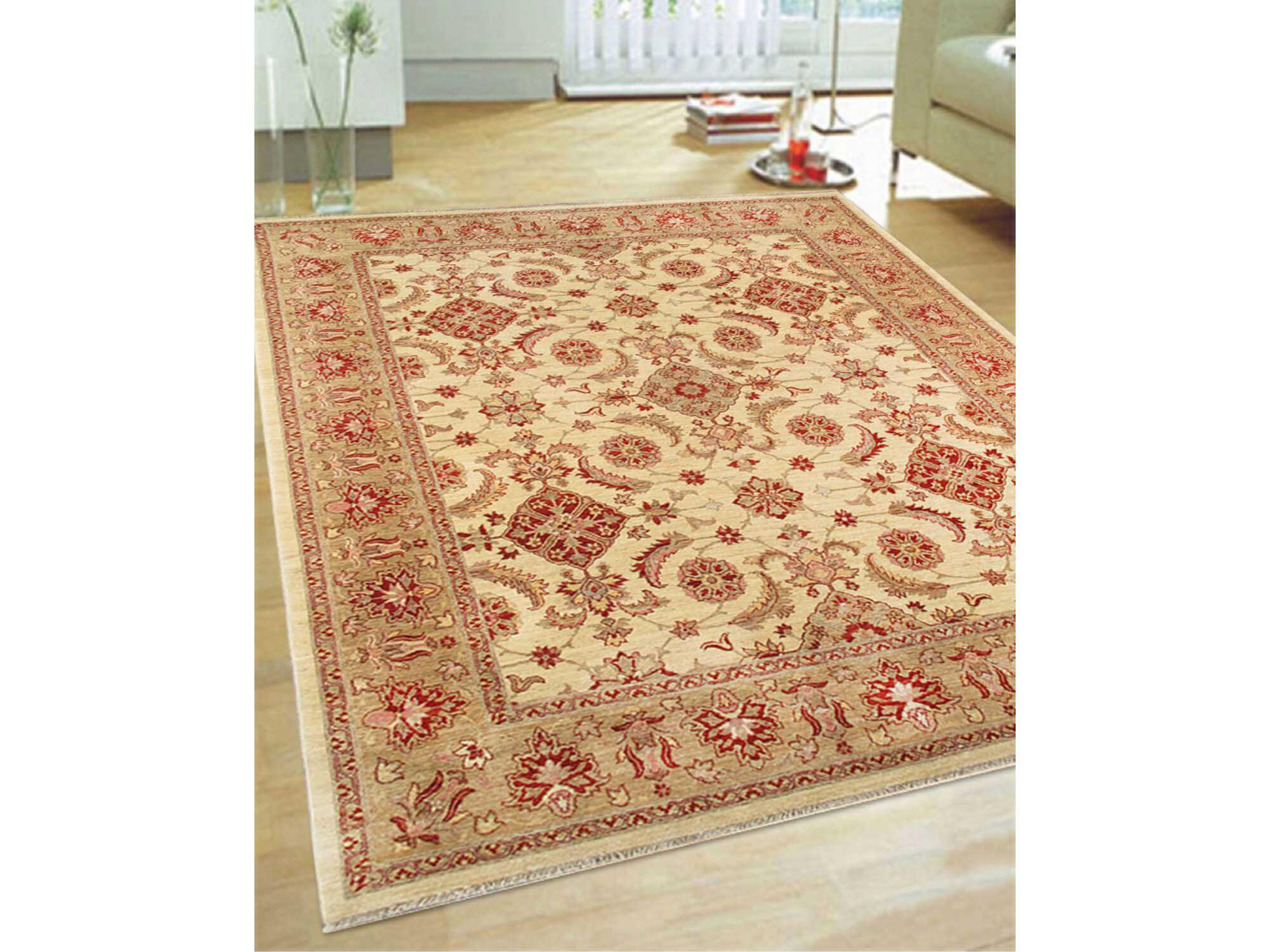 Pasargad Home Melody Bordered Area Rug