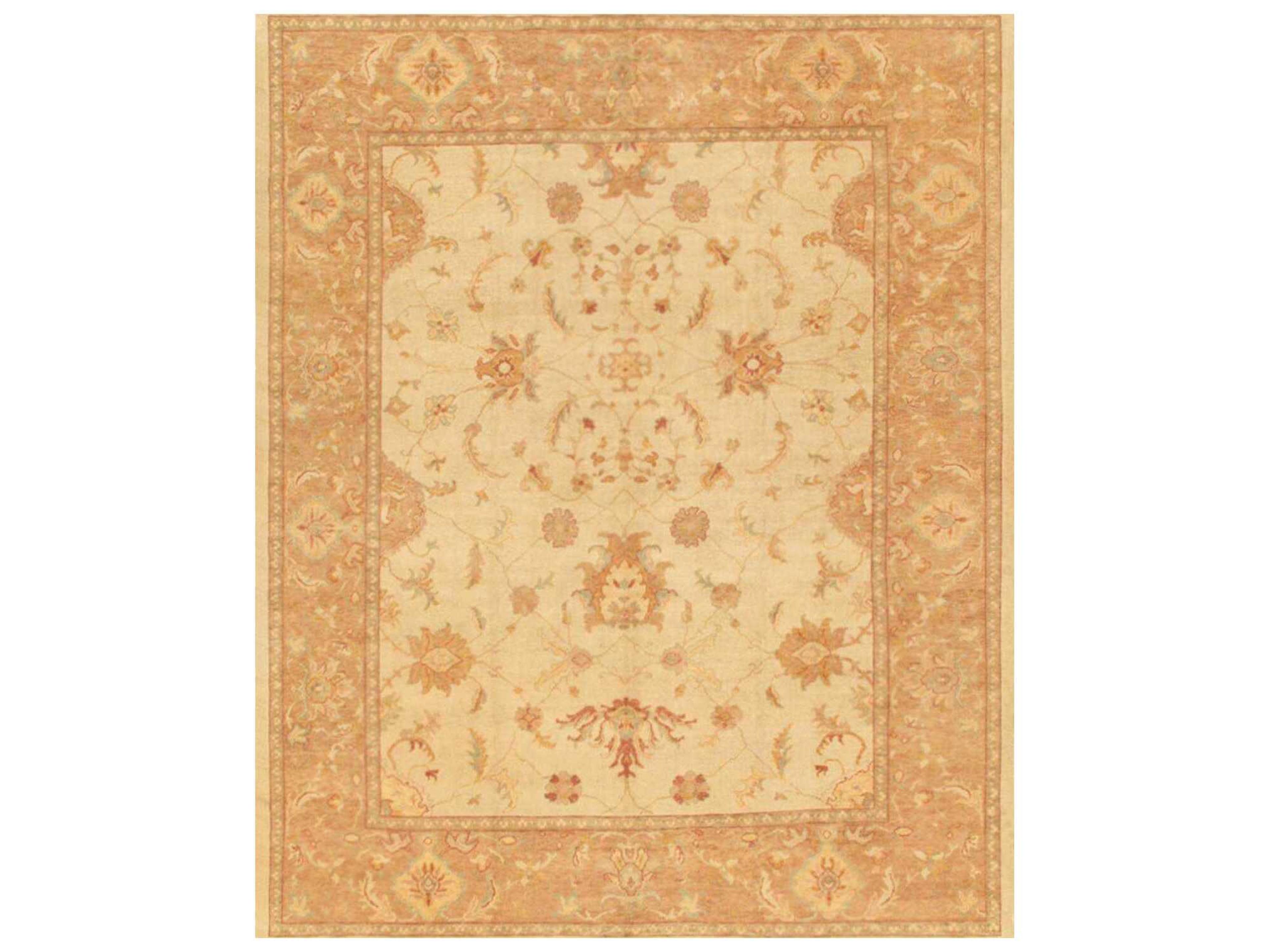 Oushak Bordered Area Rug