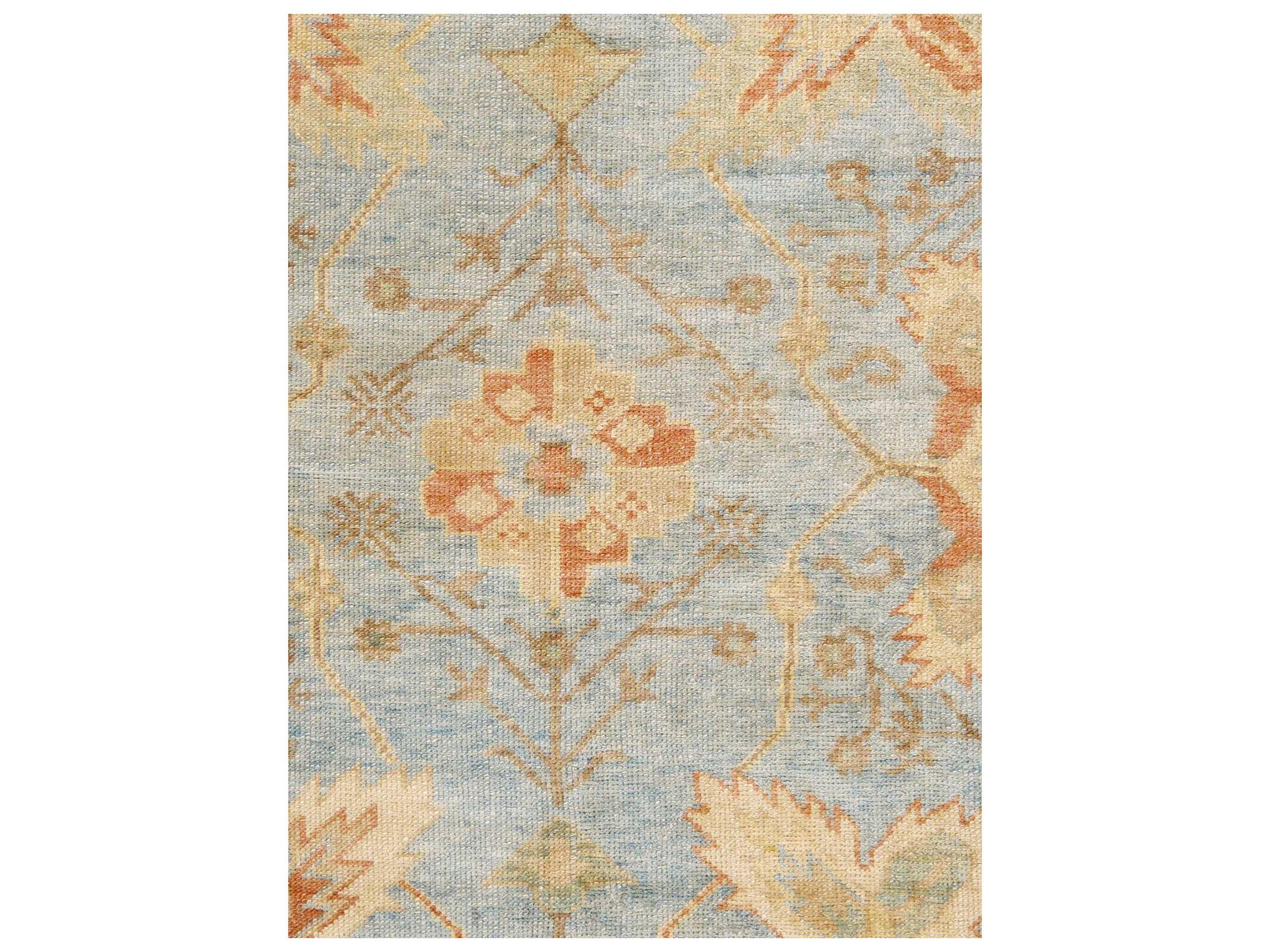 Pasargad Home Oushak Bordered Area Rug