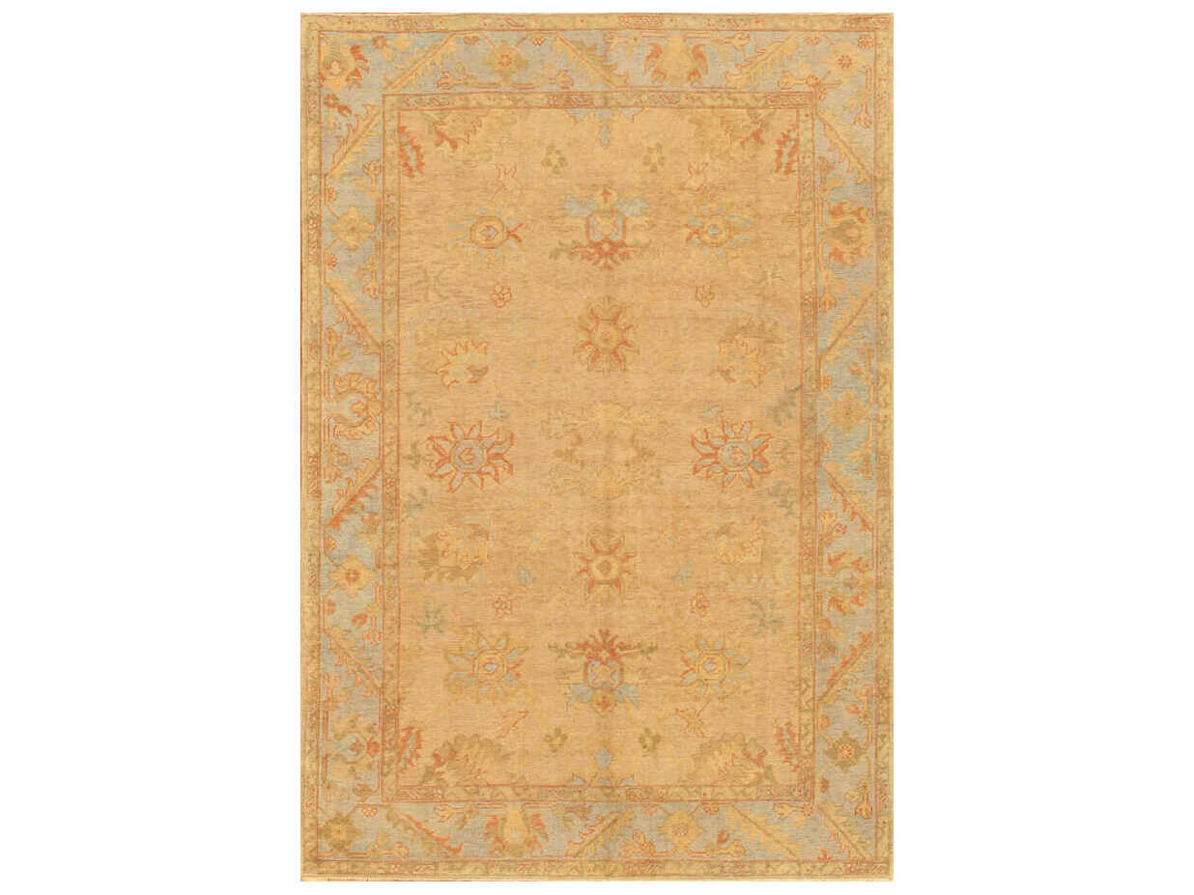 Oushak Bordered Area Rug