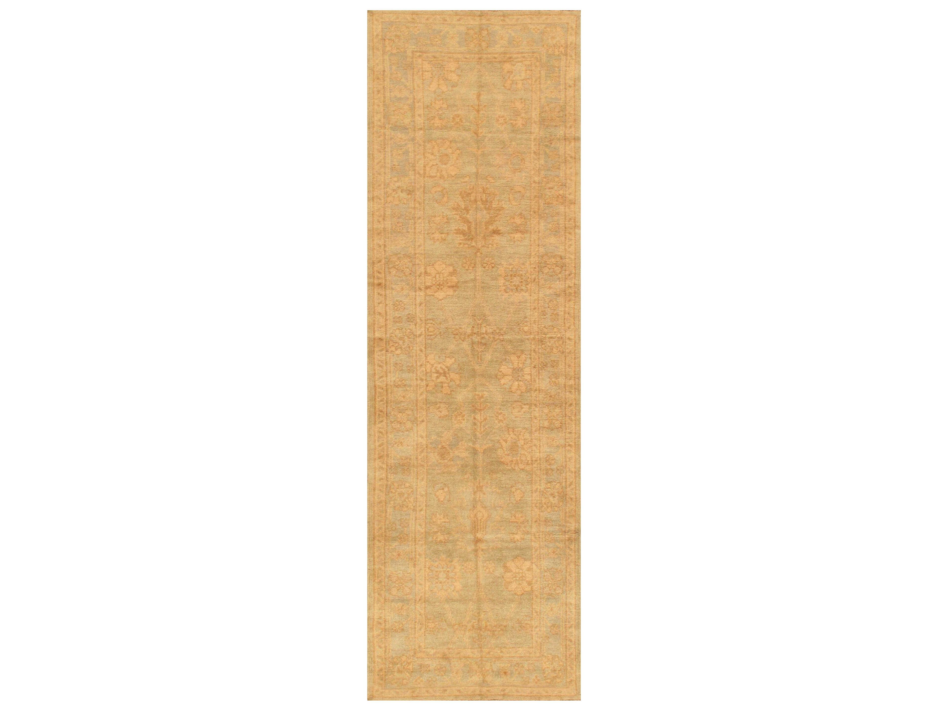 Oushak Floral Runner Area Rug