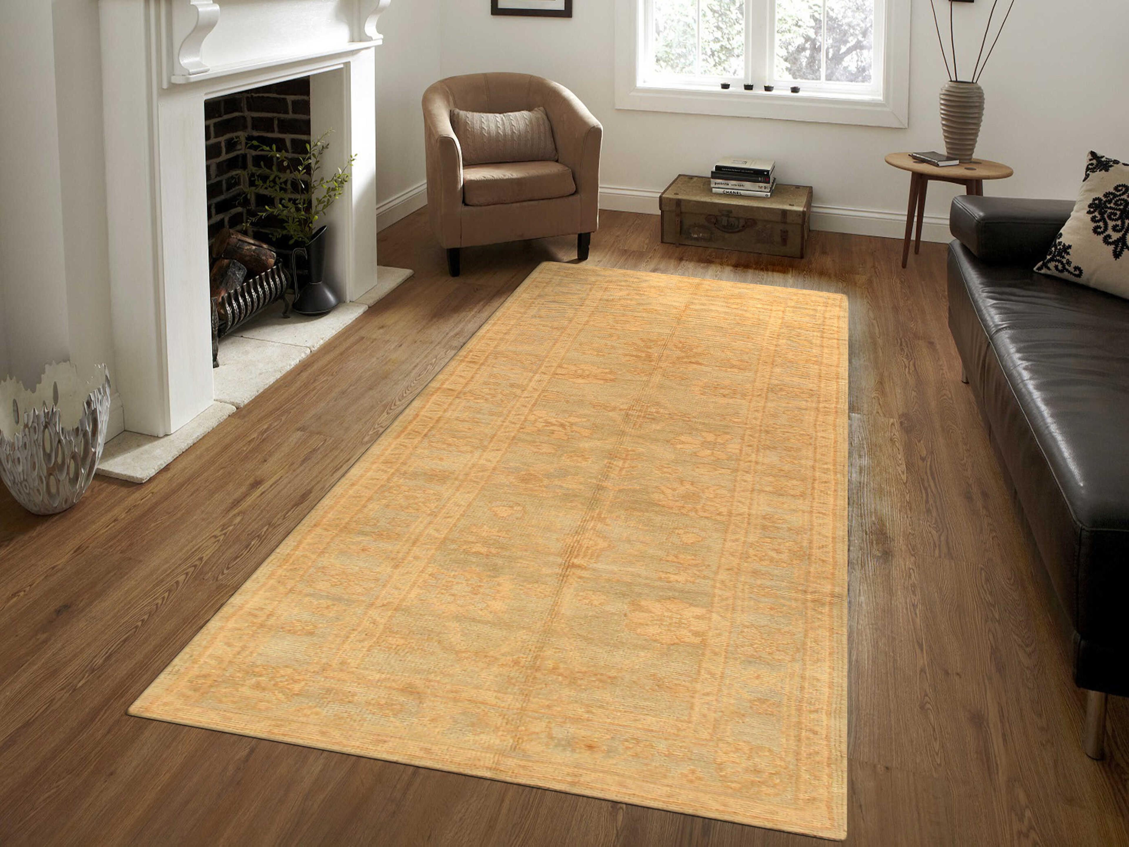 Pasargad Home Oushak Floral Runner Area Rug