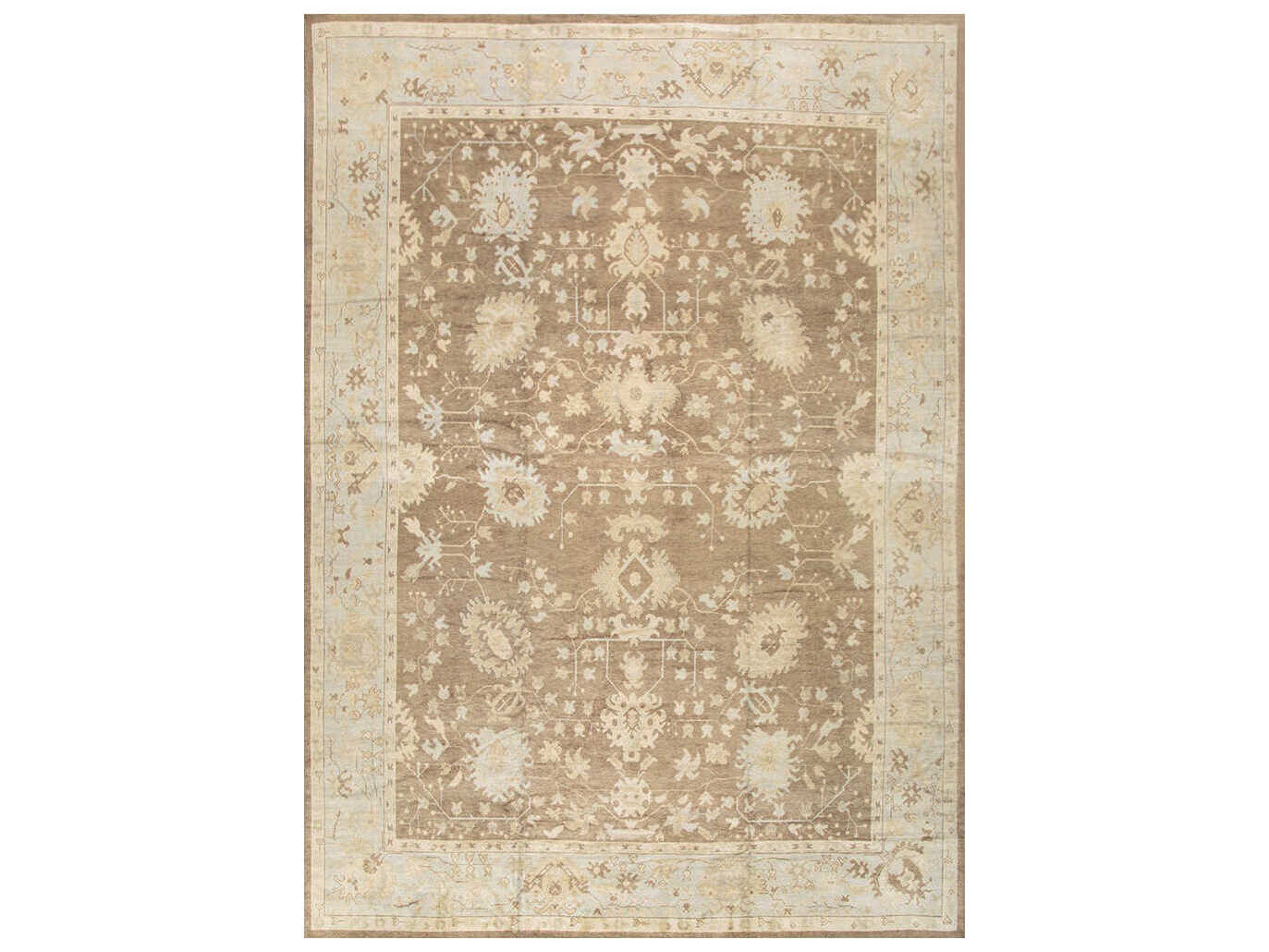 Oushak Bordered Area Rug