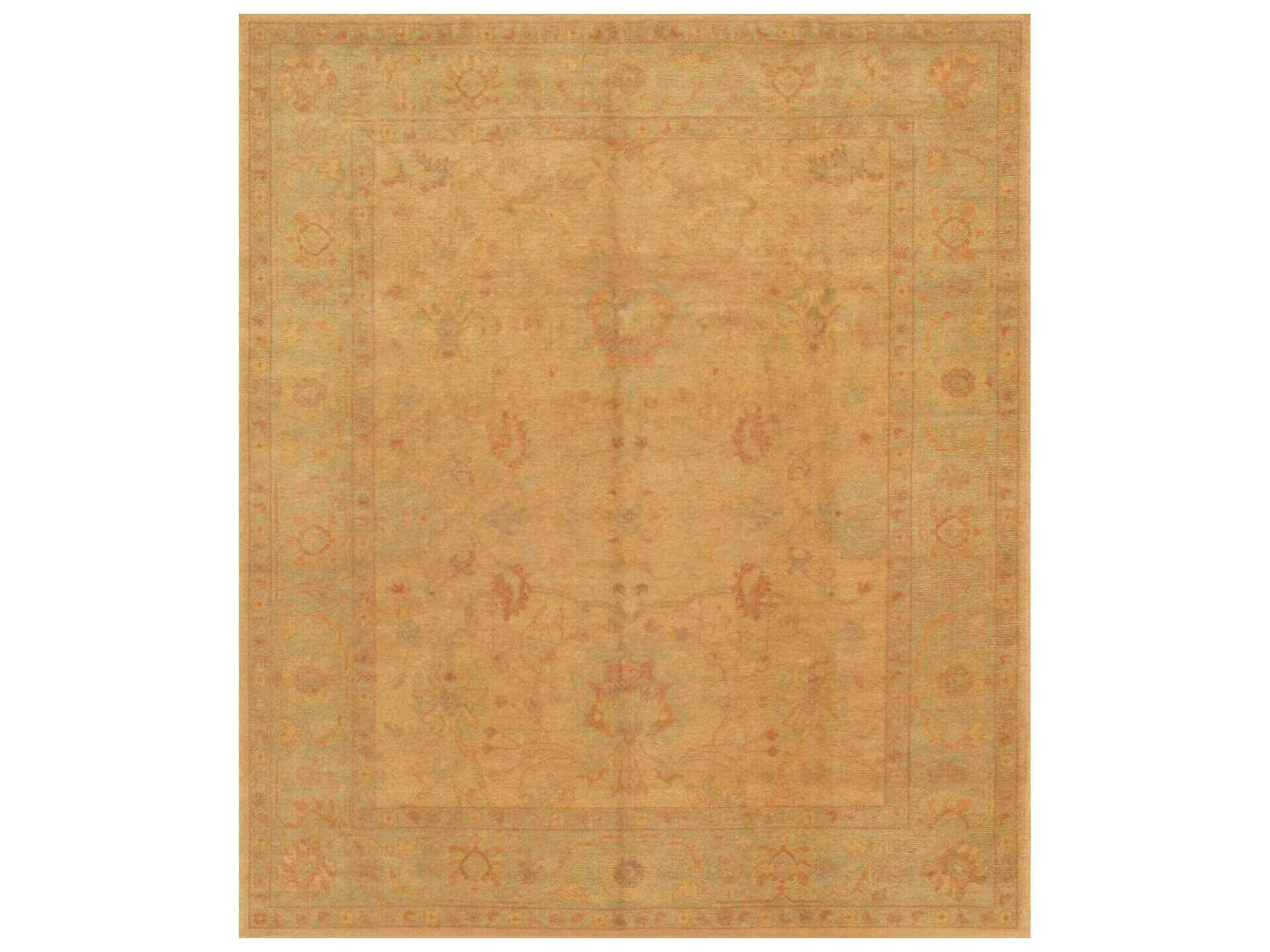 Oushak Bordered Area Rug