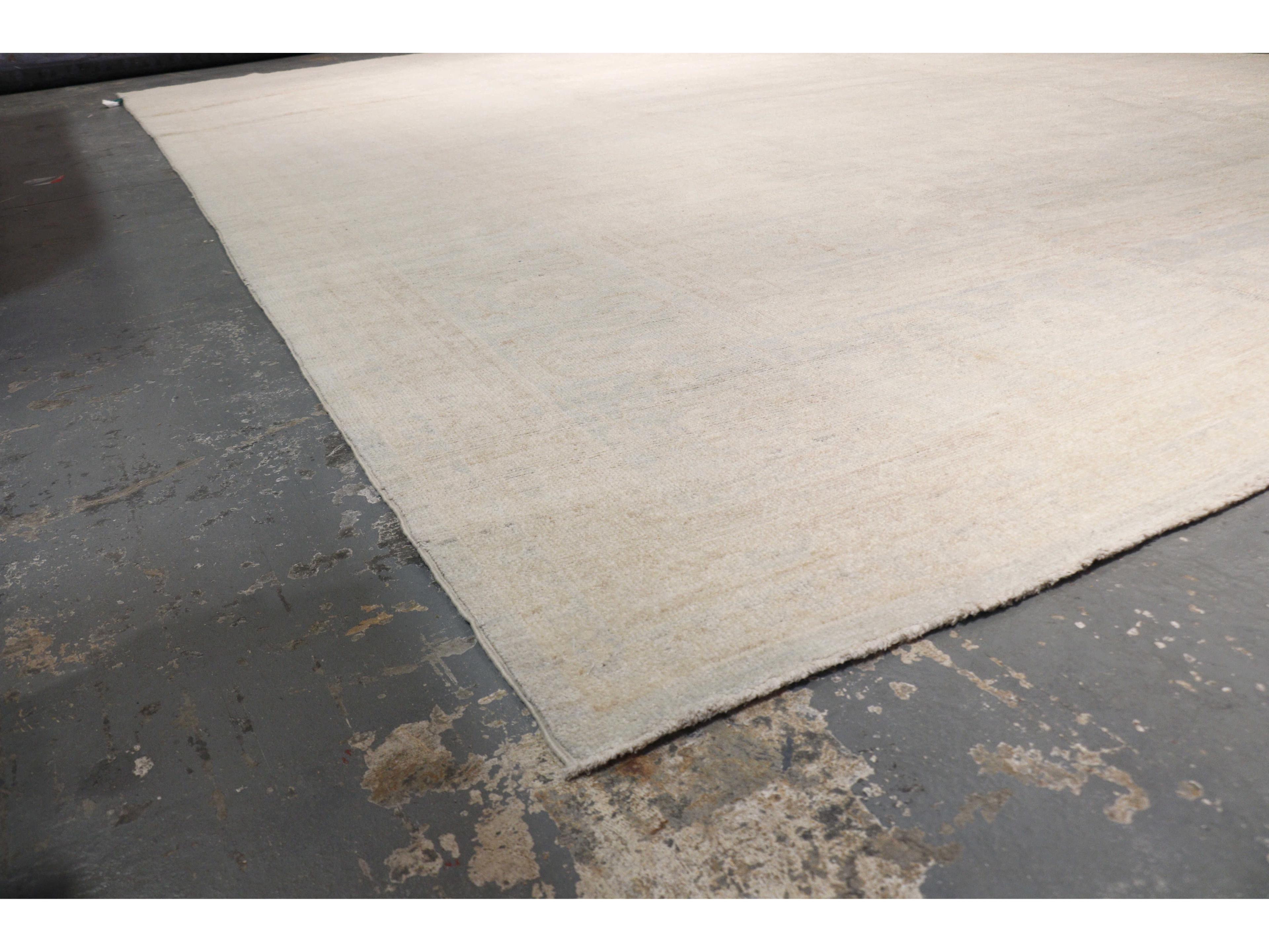 Pasargad Home Oushak Bordered Area Rug