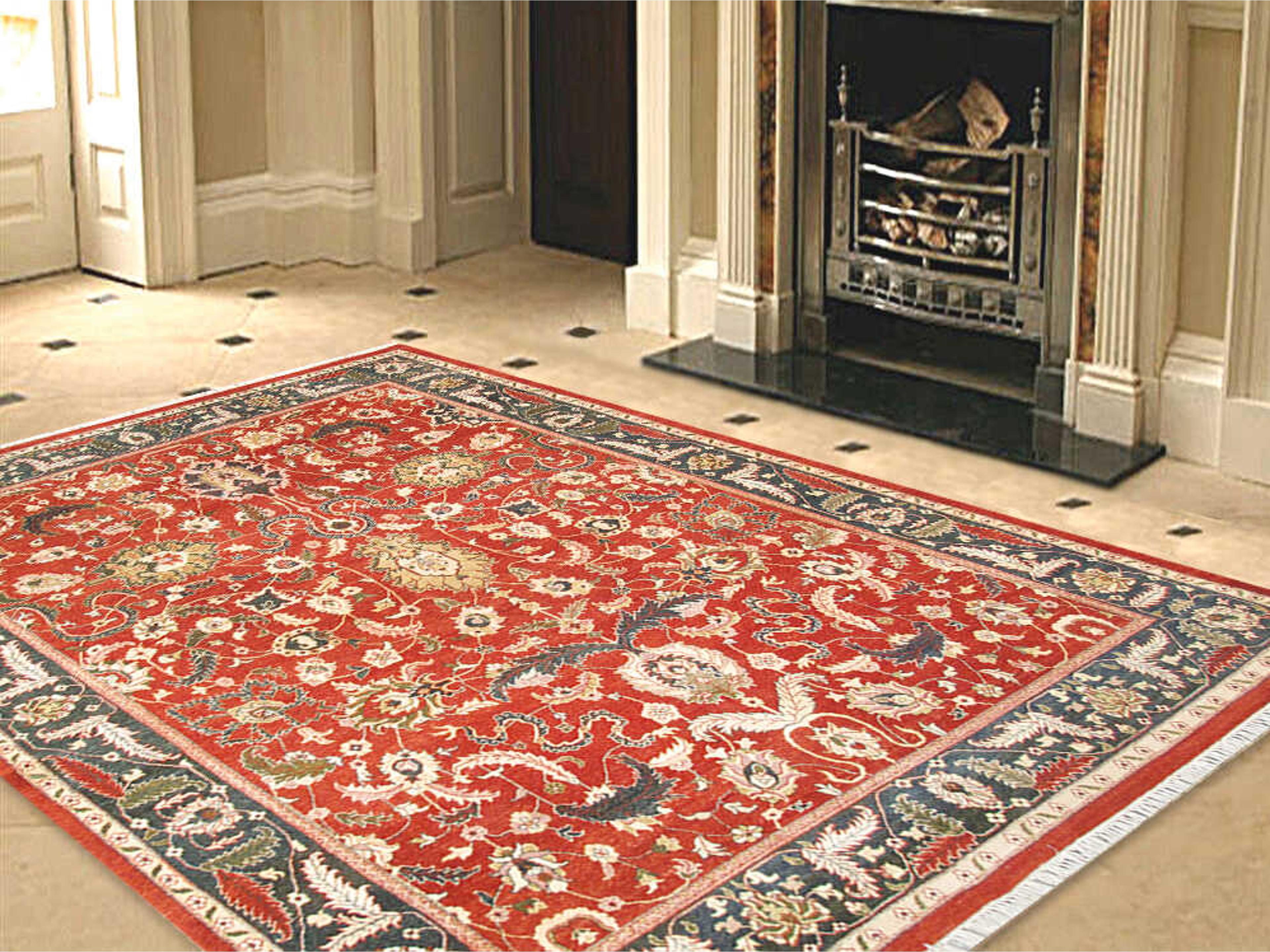 Pasargad Home Agra Bordered Area Rug