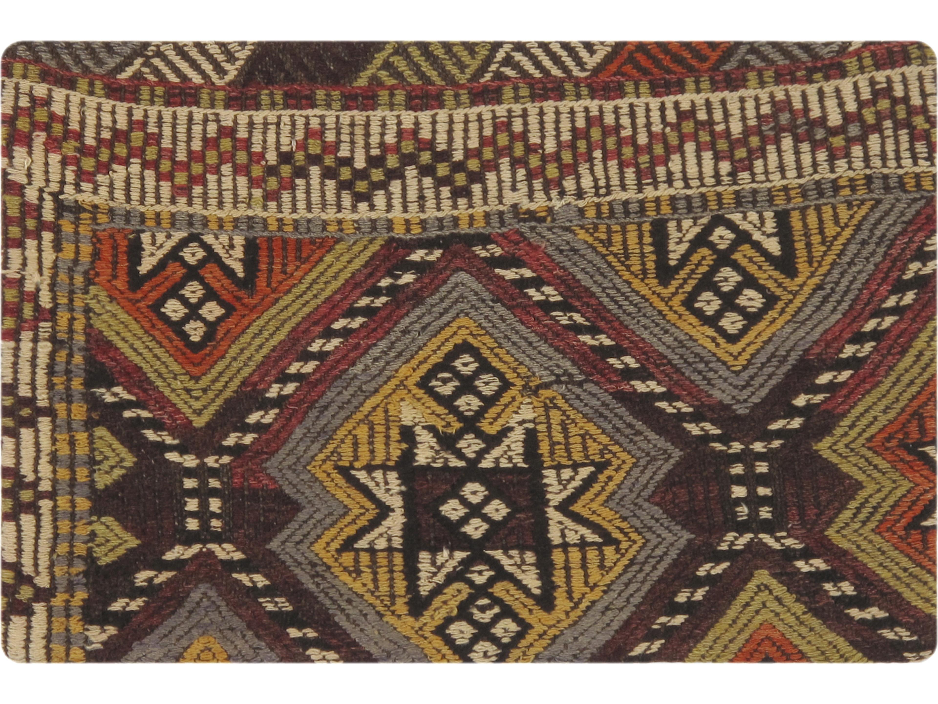 Vintage Turkish Kilim Pillow Cover