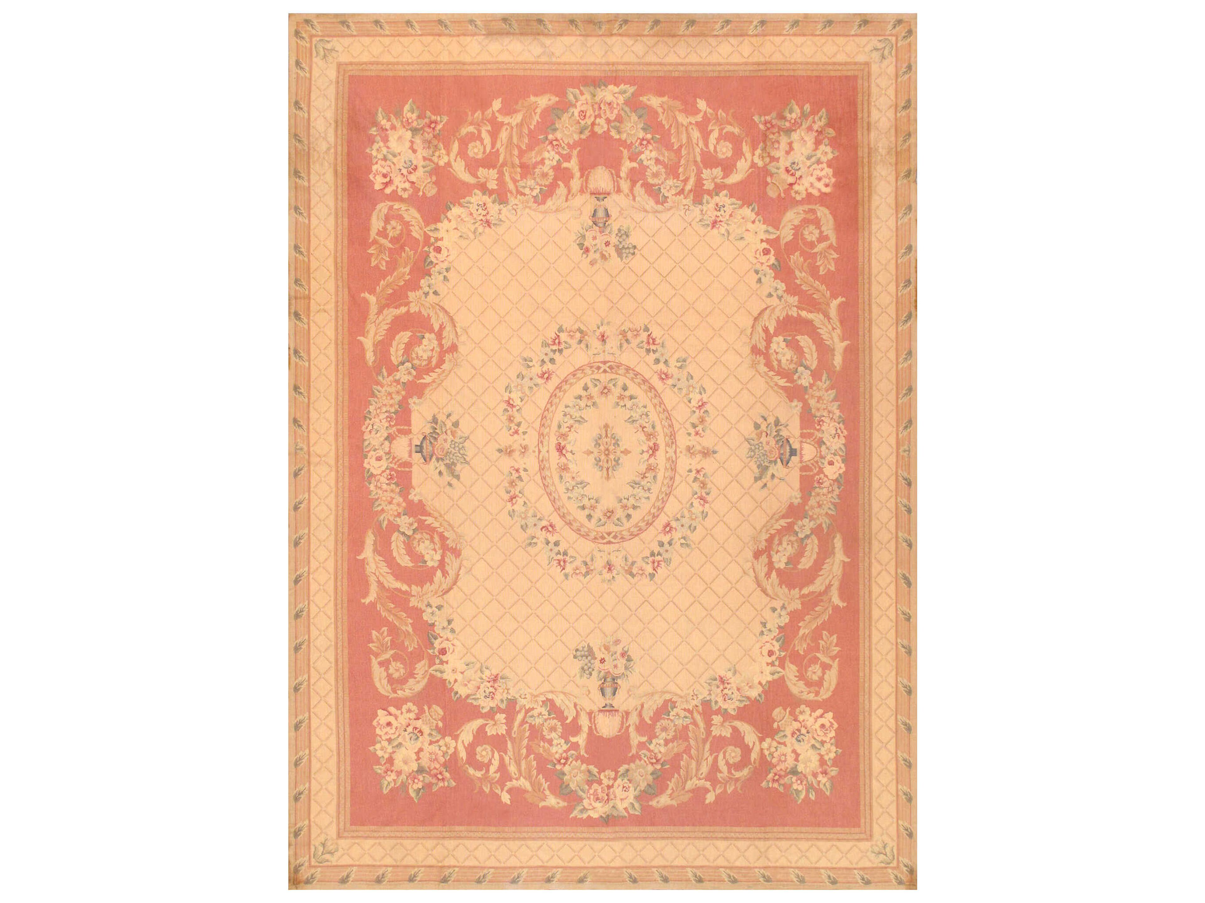 Abusson Bordered Area Rug