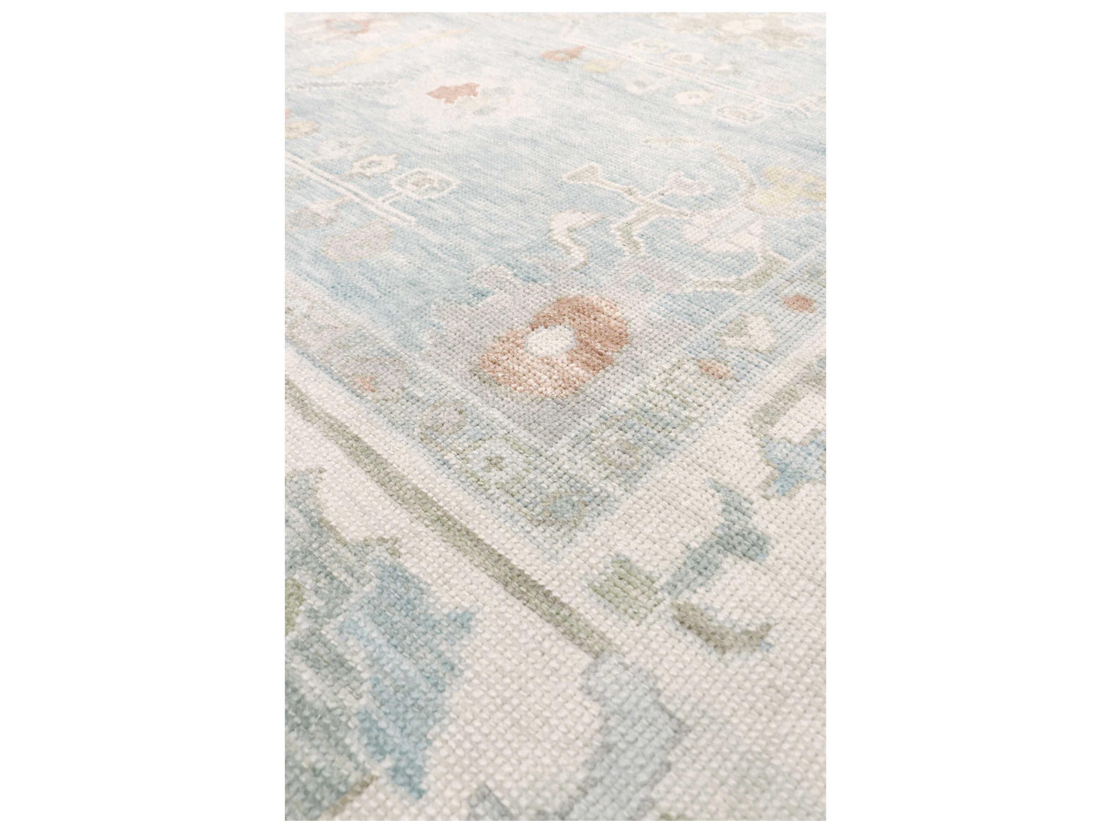 Pasargad Home Oushak Bordered Area Rug