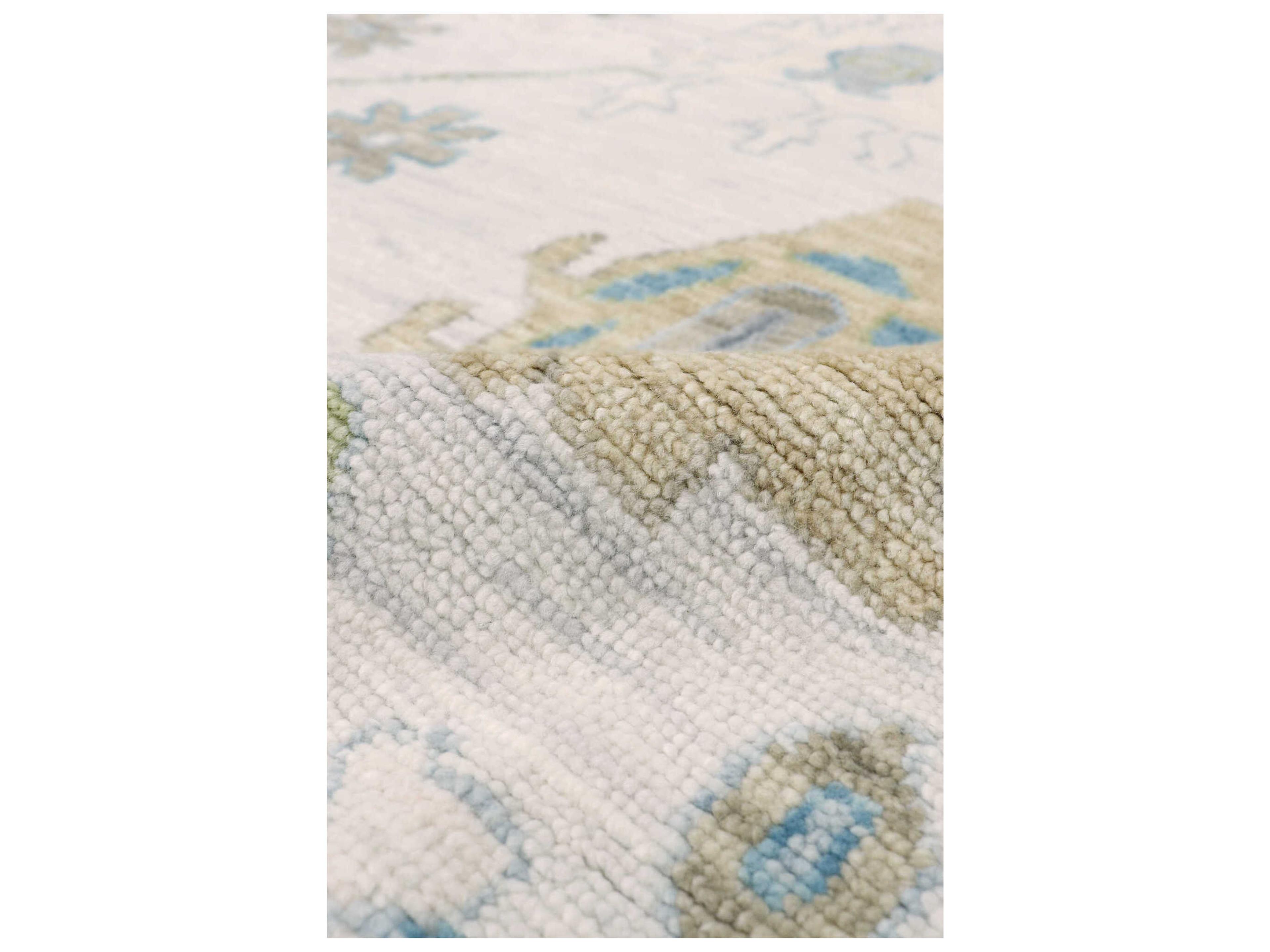 Pasargad Home Oushak Bordered Area Rug