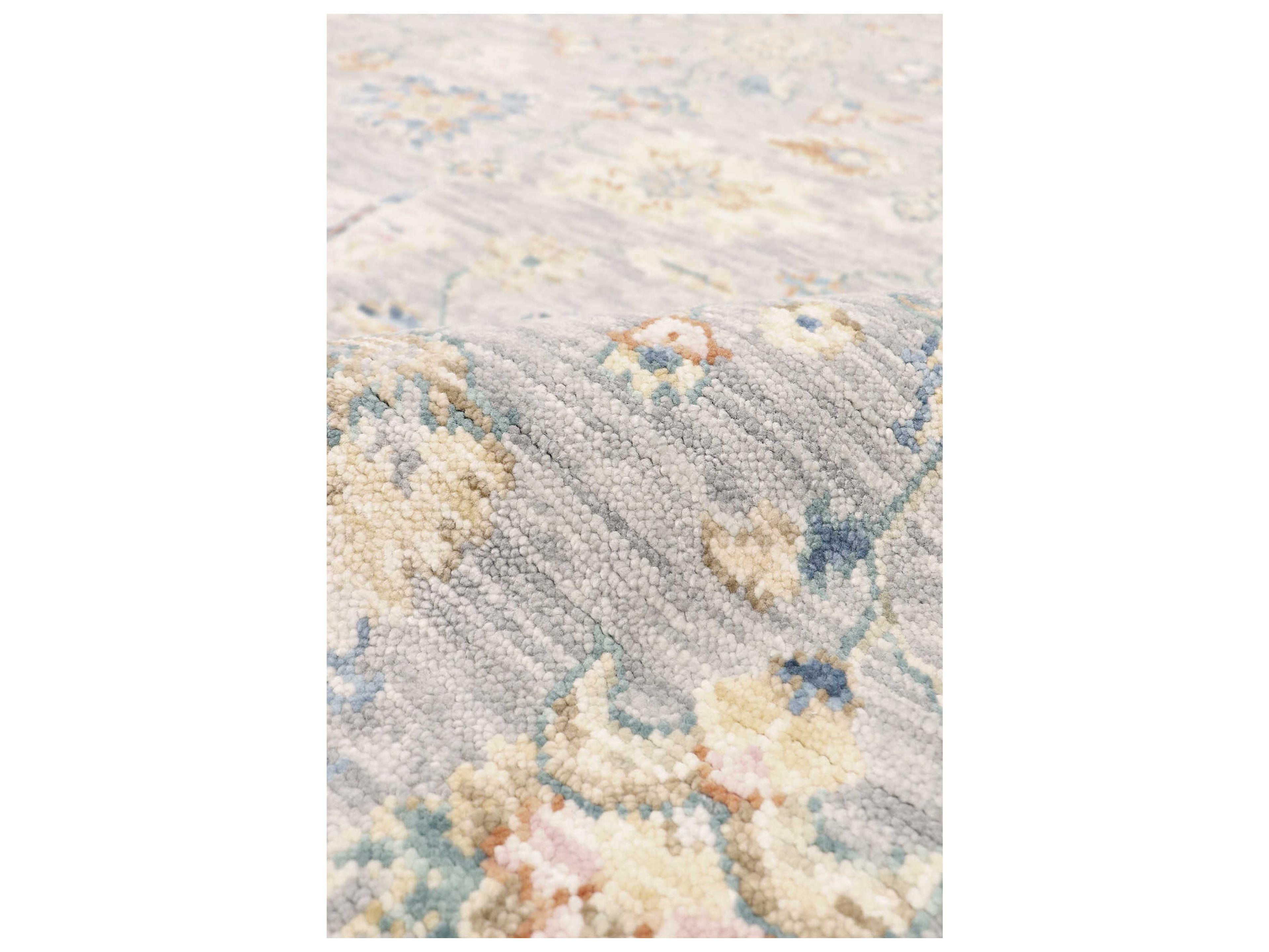 Pasargad Home Oushak Bordered Area Rug