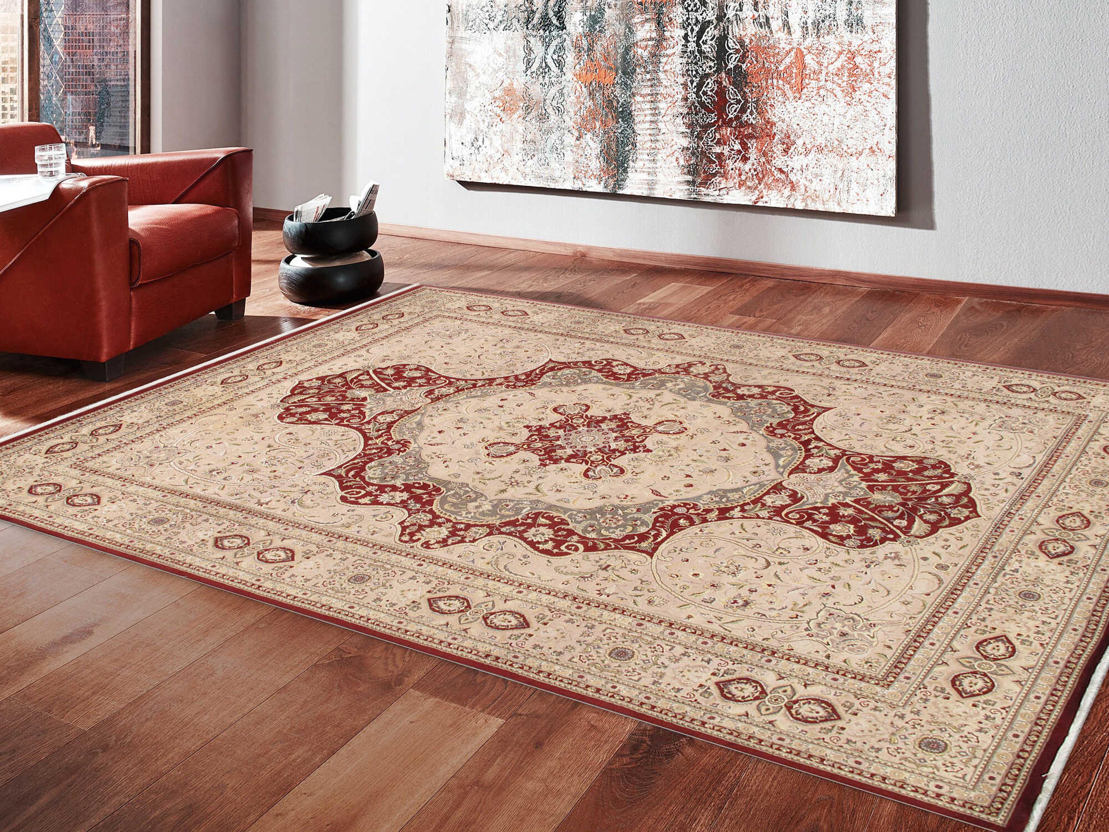 Pasargad Home Baku Bordered Area Rug
