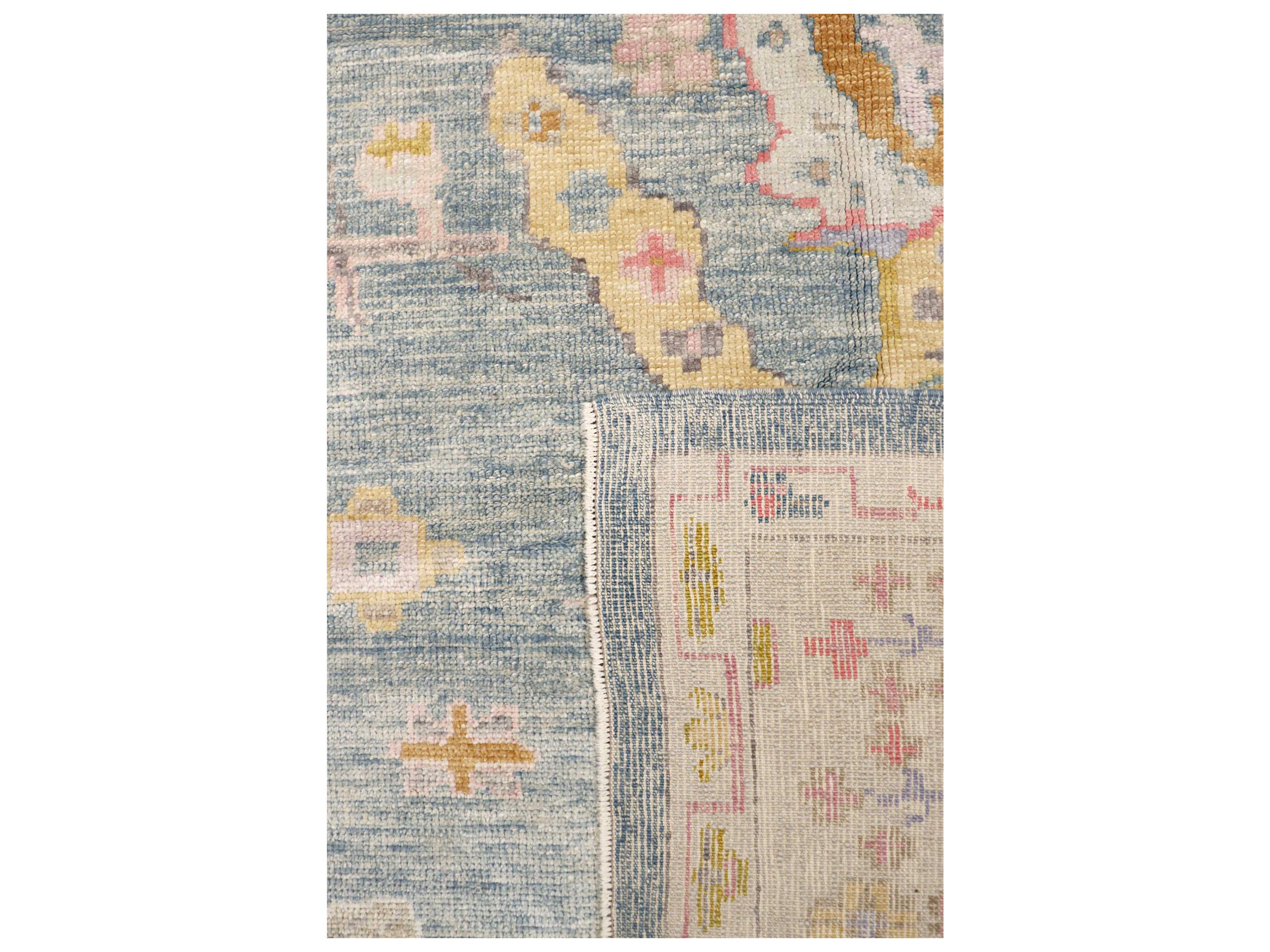 Pasargad Home Oushak Bordered Area Rug