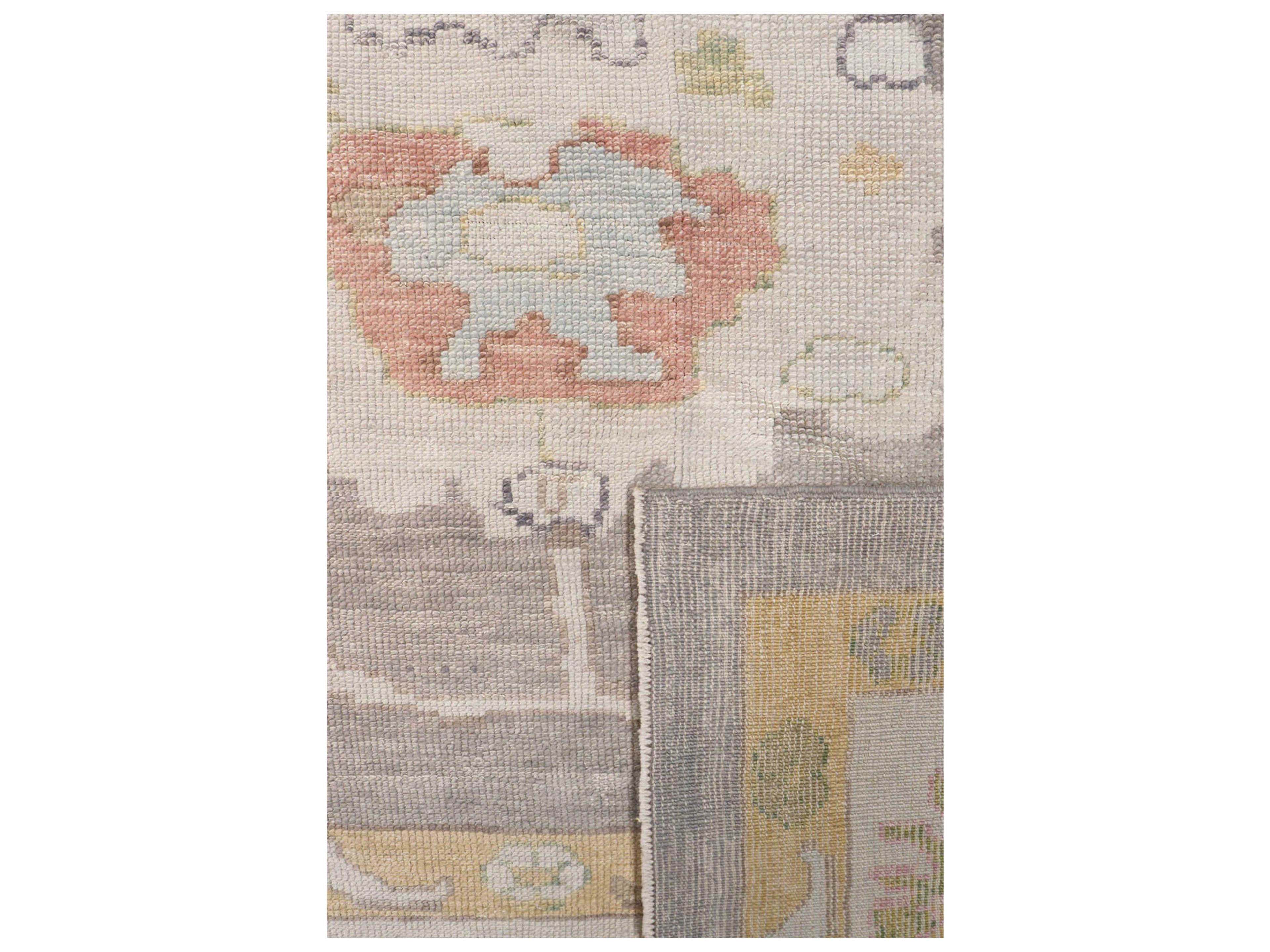 Pasargad Home Oushak Bordered Area Rug