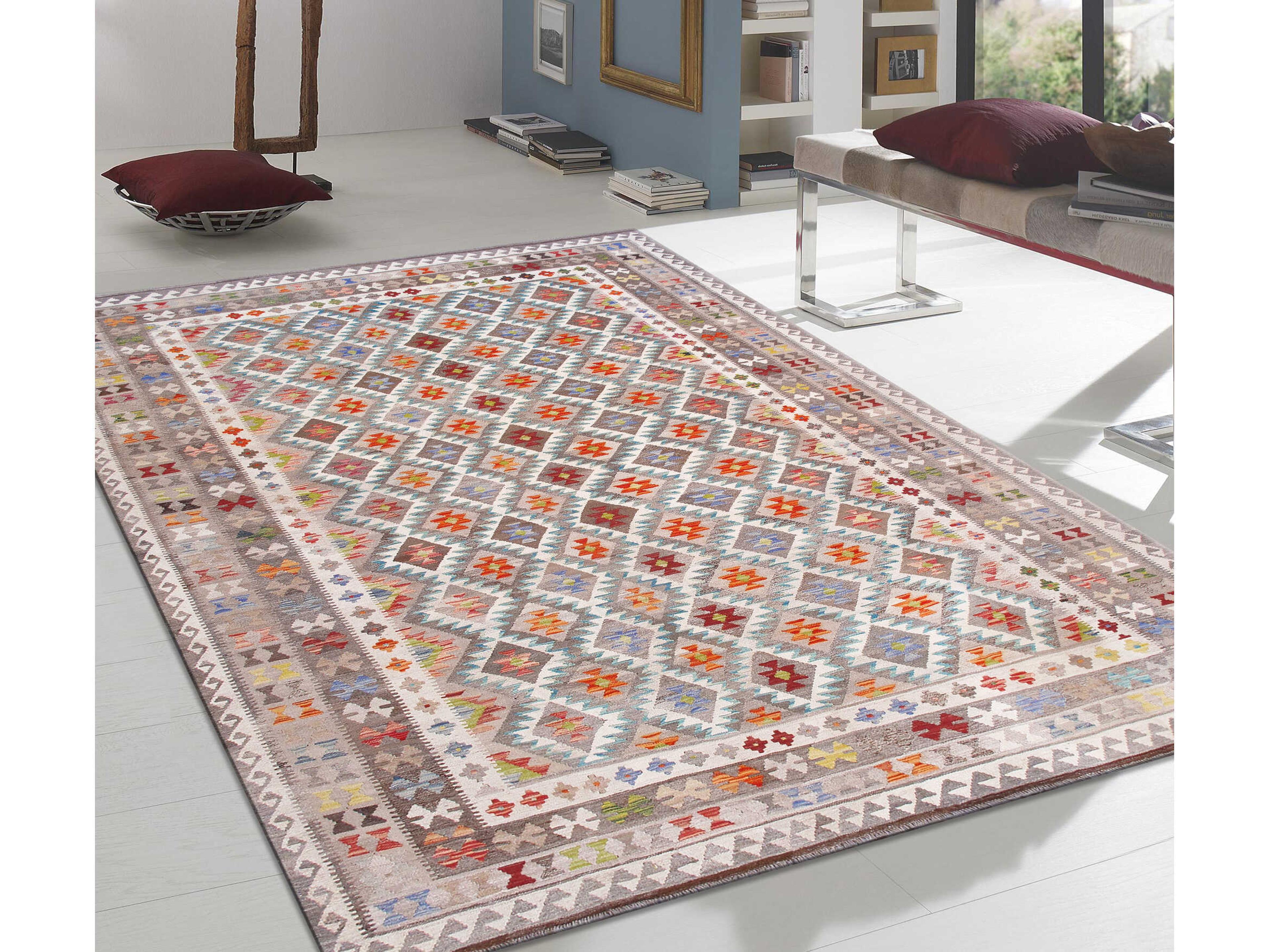 Pasargad Home Kilim Flatweave Moroccan Area Rug