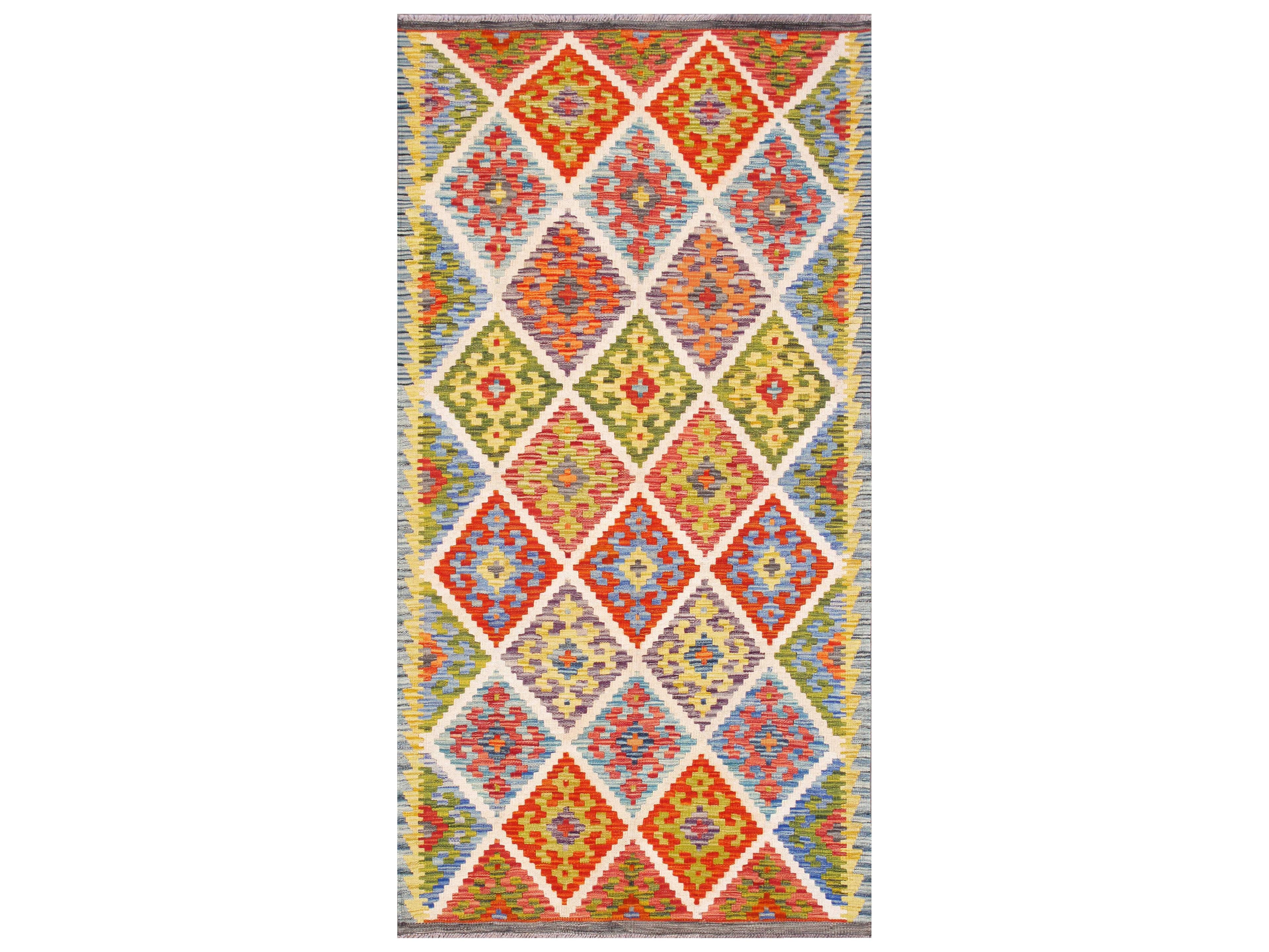 Kilim Flatweave Moroccan Area Rug