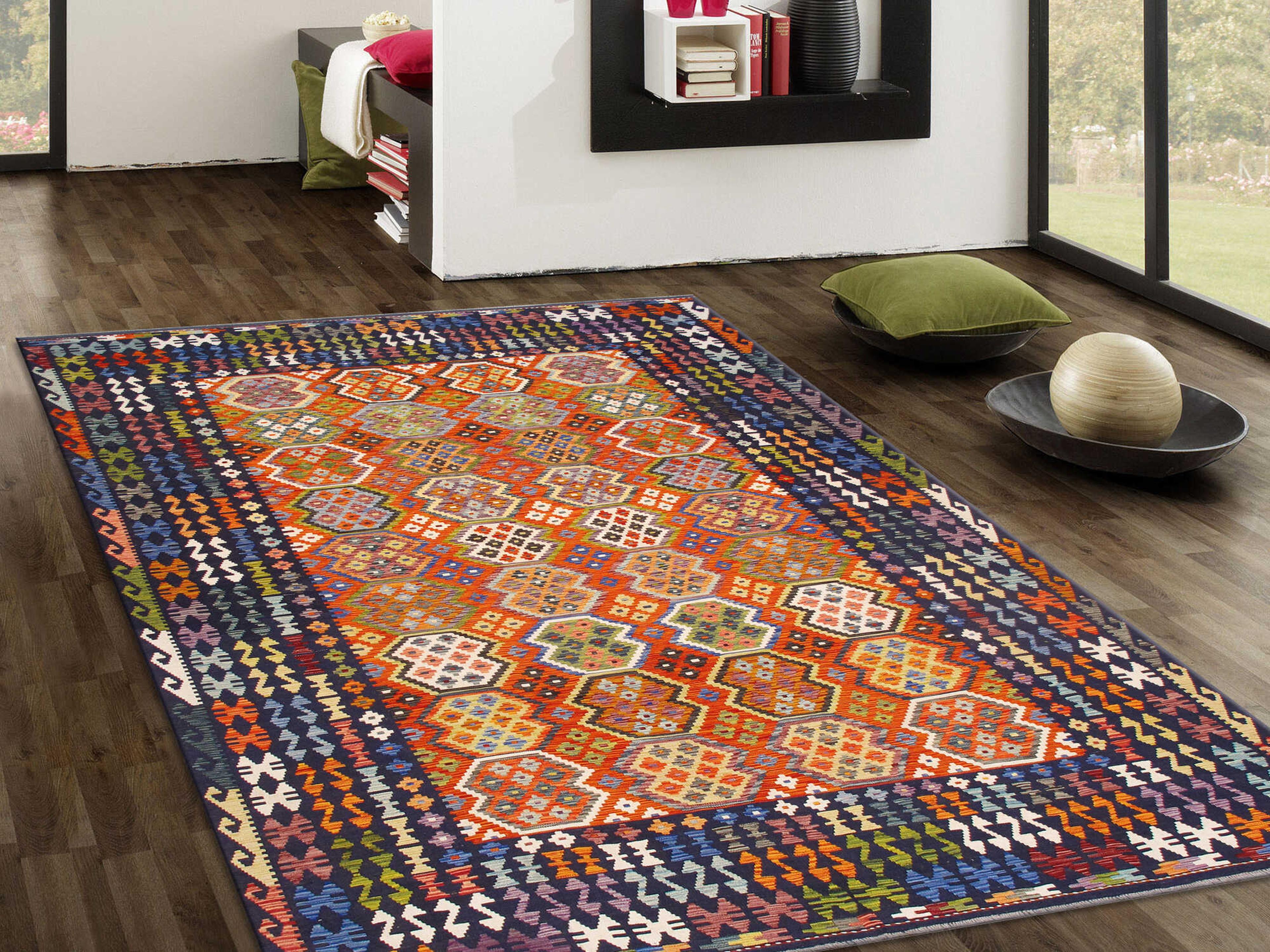 Pasargad Home Kilim Flatweave Oriental Area Rug