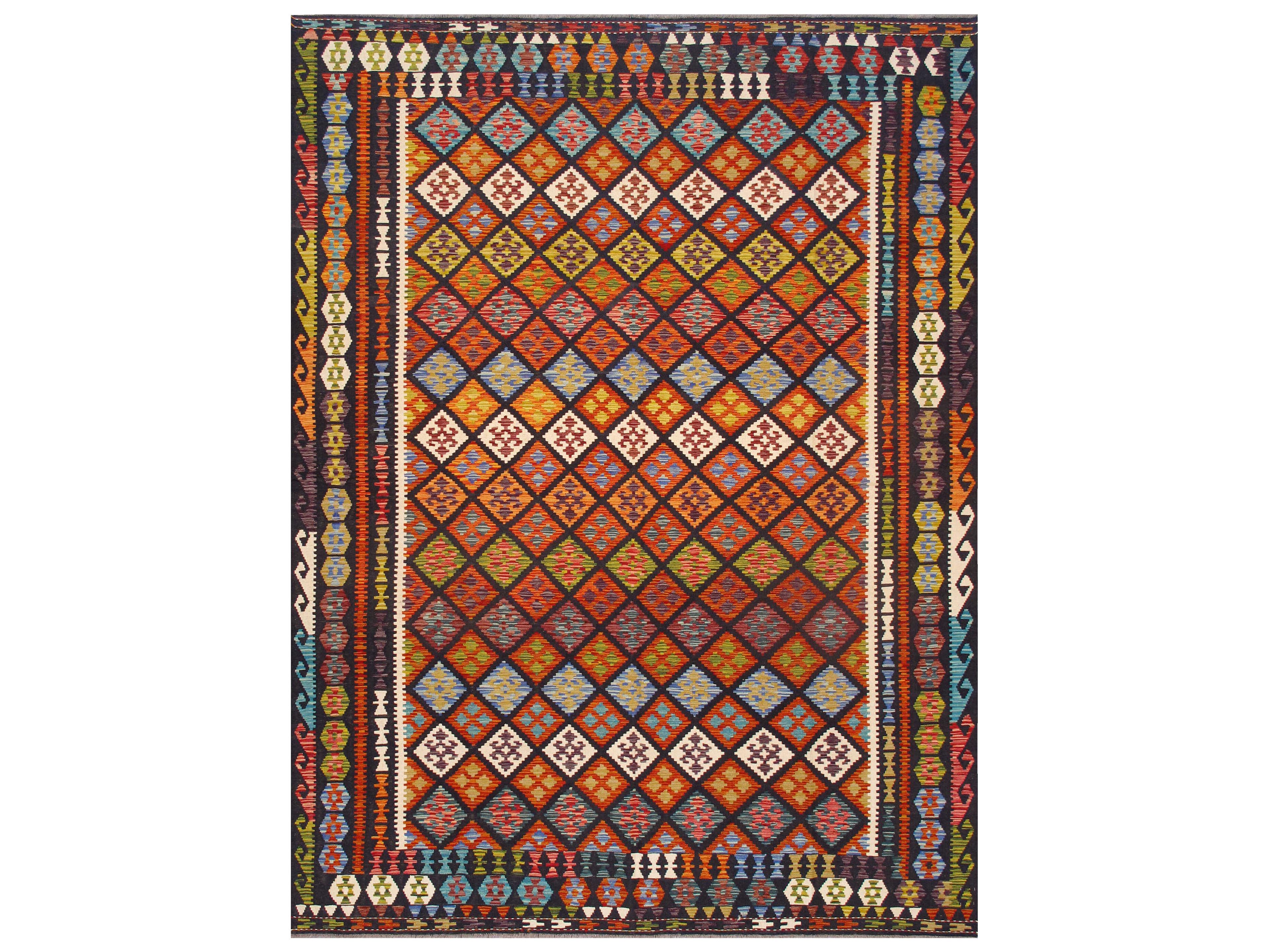 Kilim Flatweave Moroccan Area Rug