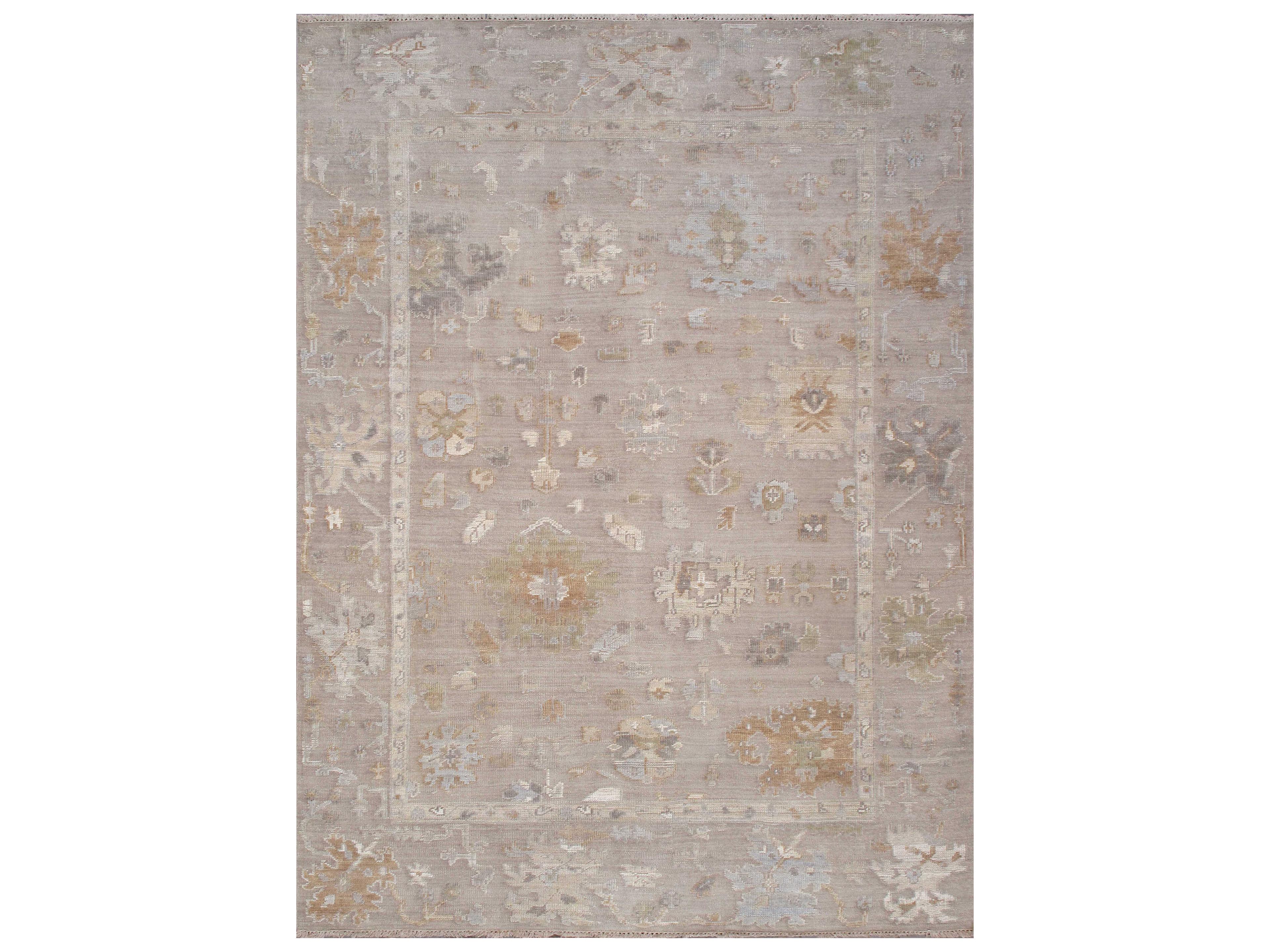 Oushak Bordered Area Rug