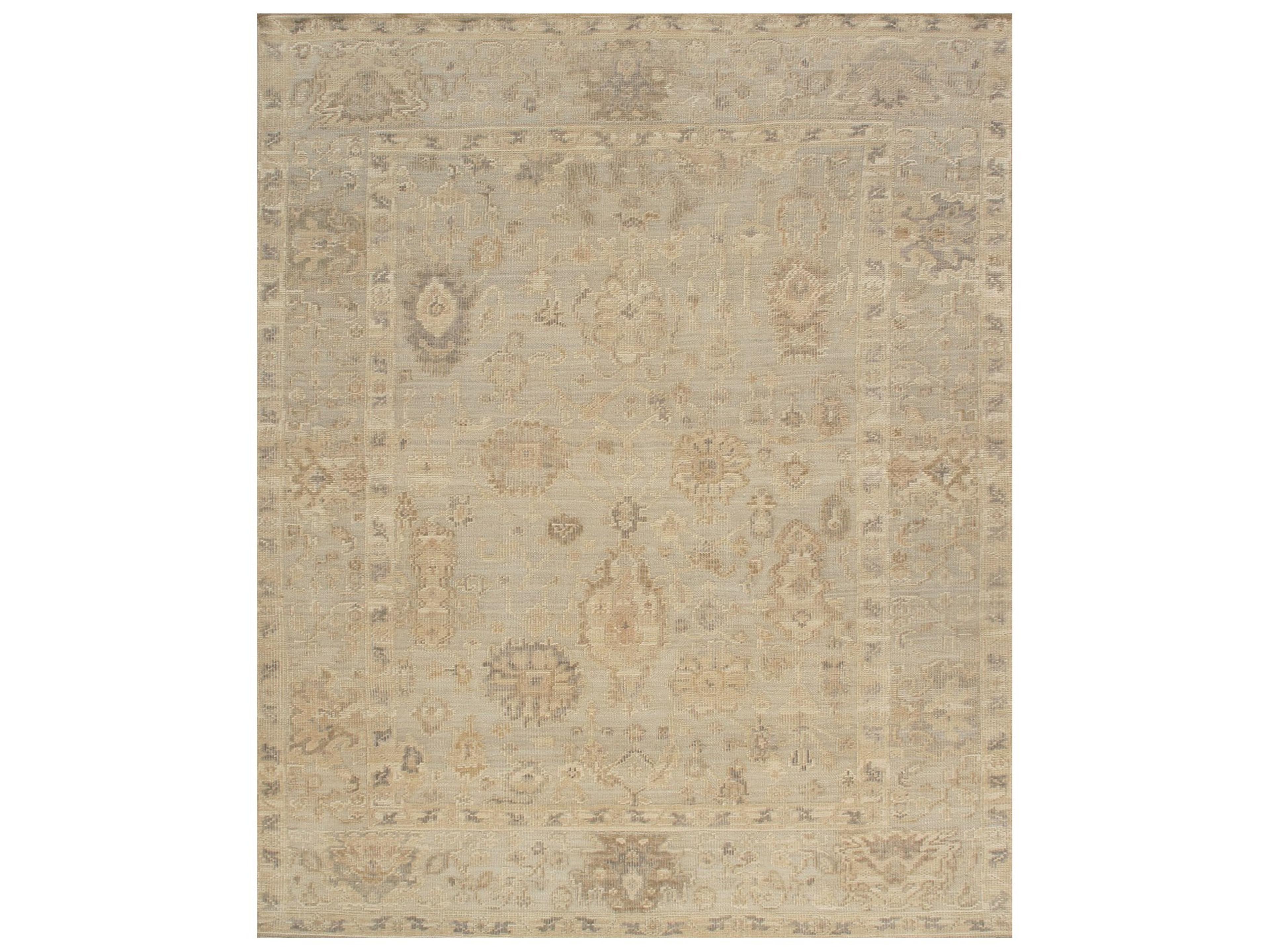 Oushak Bordered Area Rug