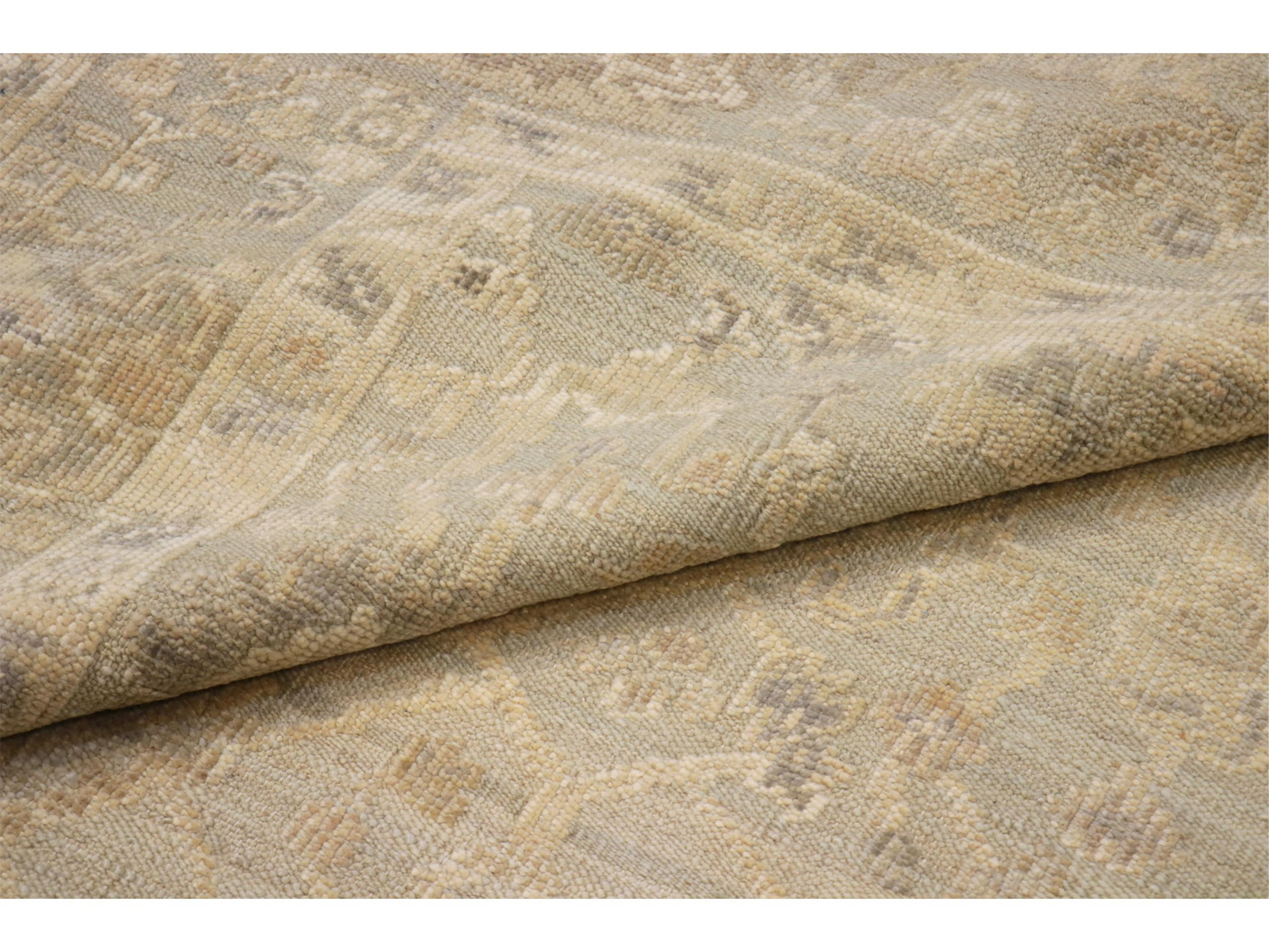 Pasargad Home Oushak Bordered Area Rug