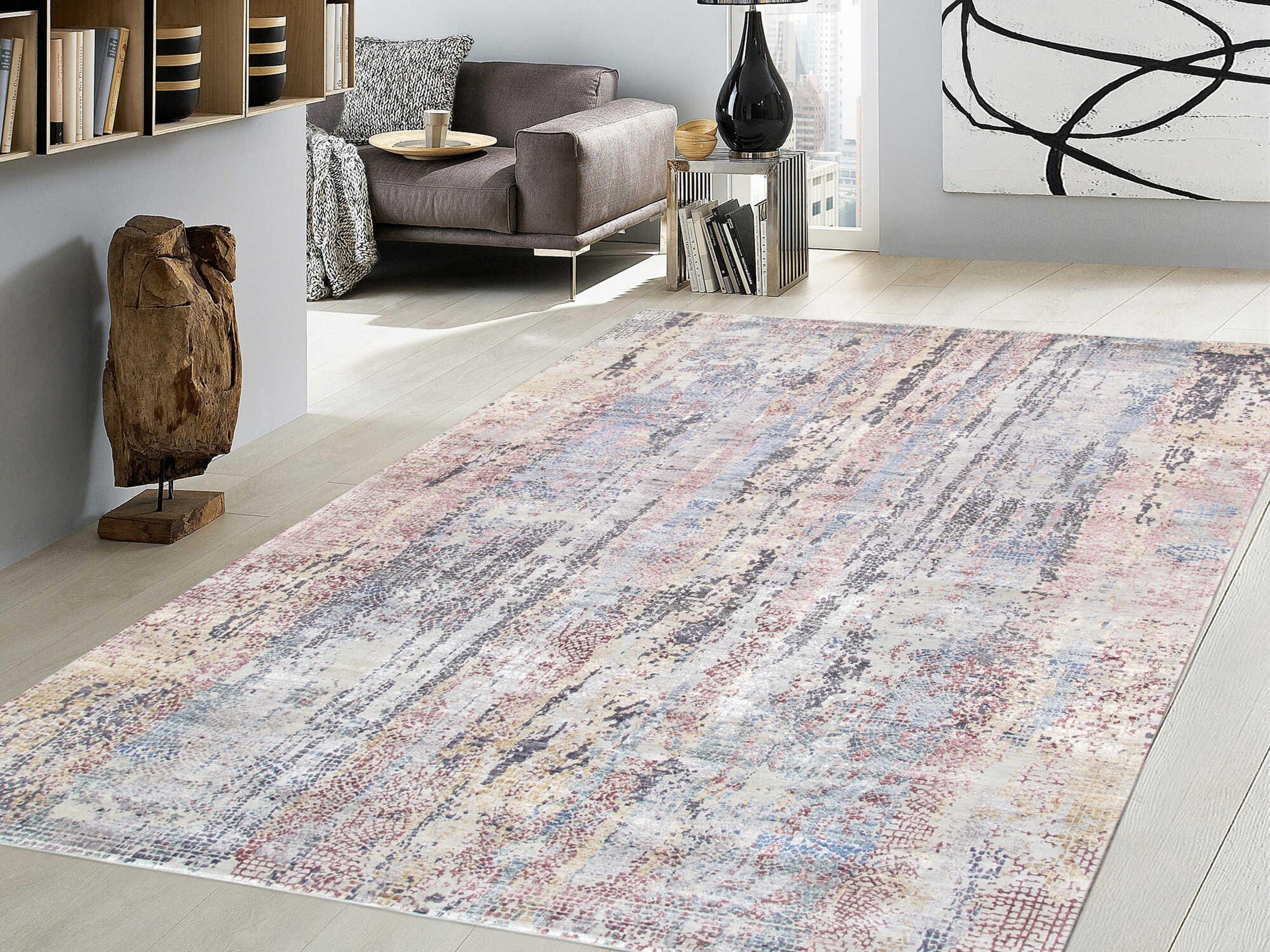 Pasargad Home Modern Gemstone Abstract Area Rug