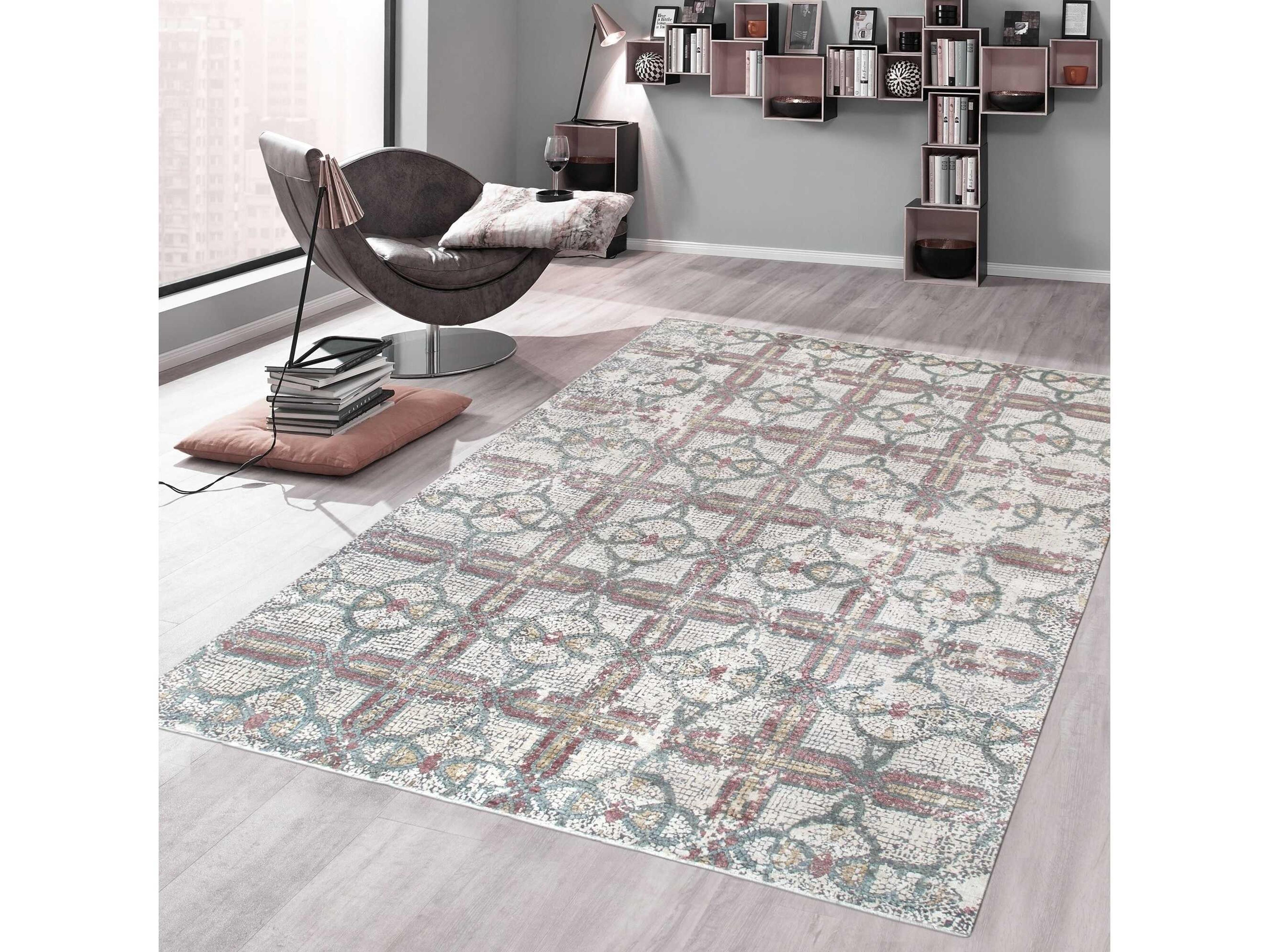 Pasargad Home Modern Gemstone Moroccan Area Rug