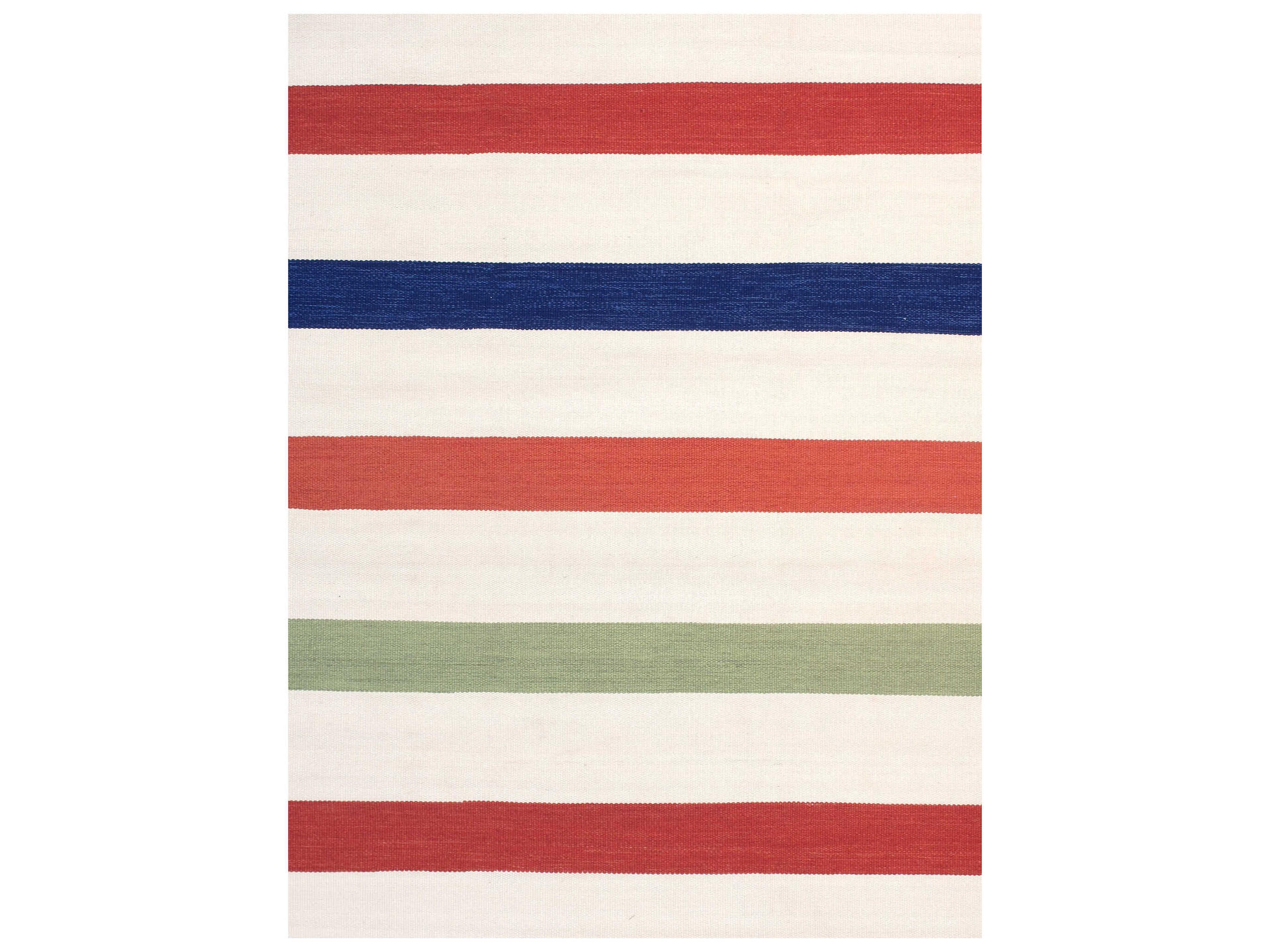 Pasargad Home Hampton Flatweave Striped Area Rug