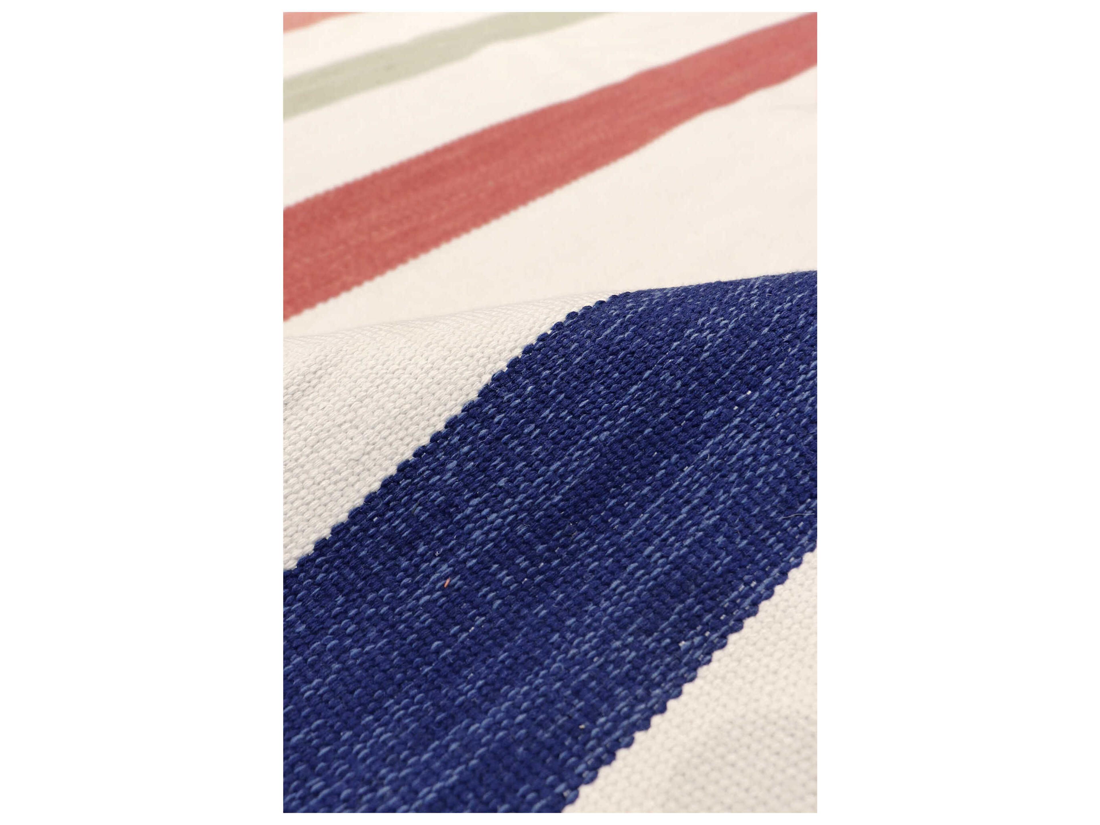 Pasargad Home Hampton Flatweave Striped Area Rug