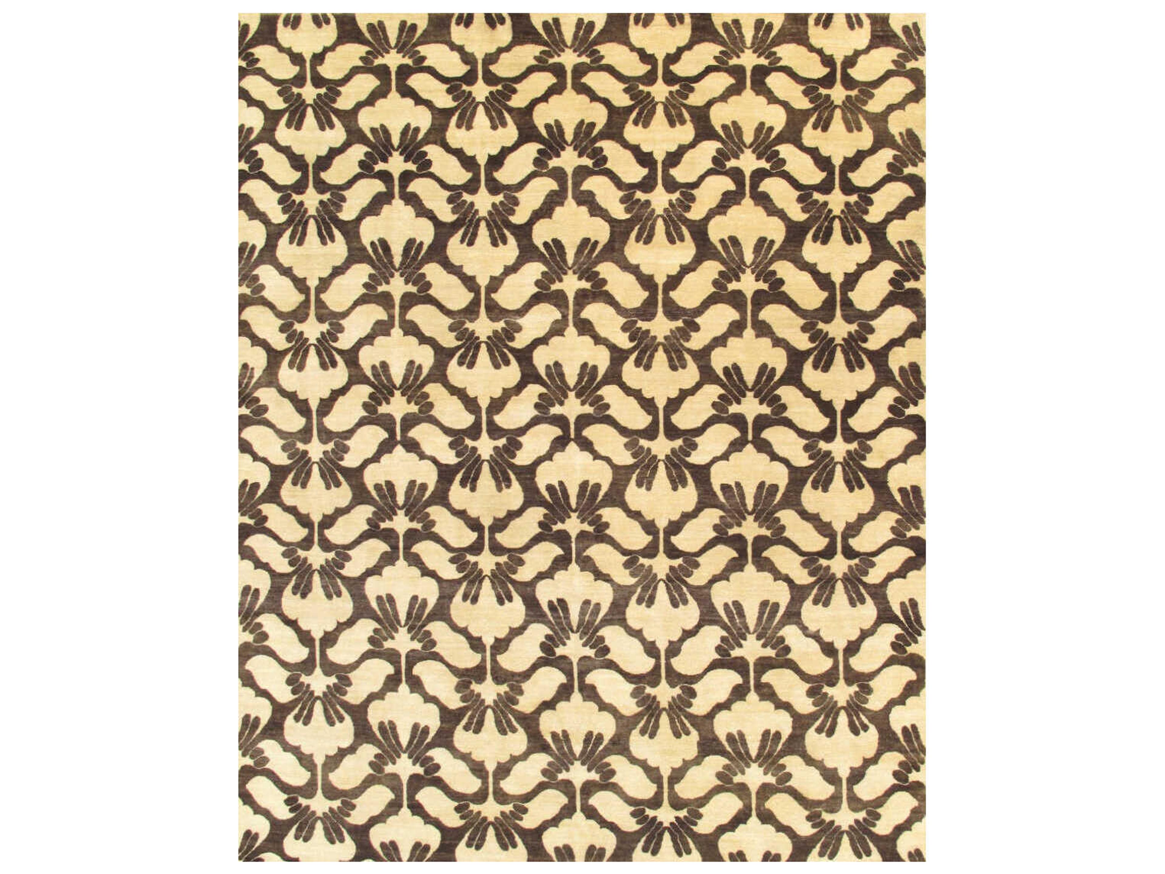 Ikat Floral Area Rug
