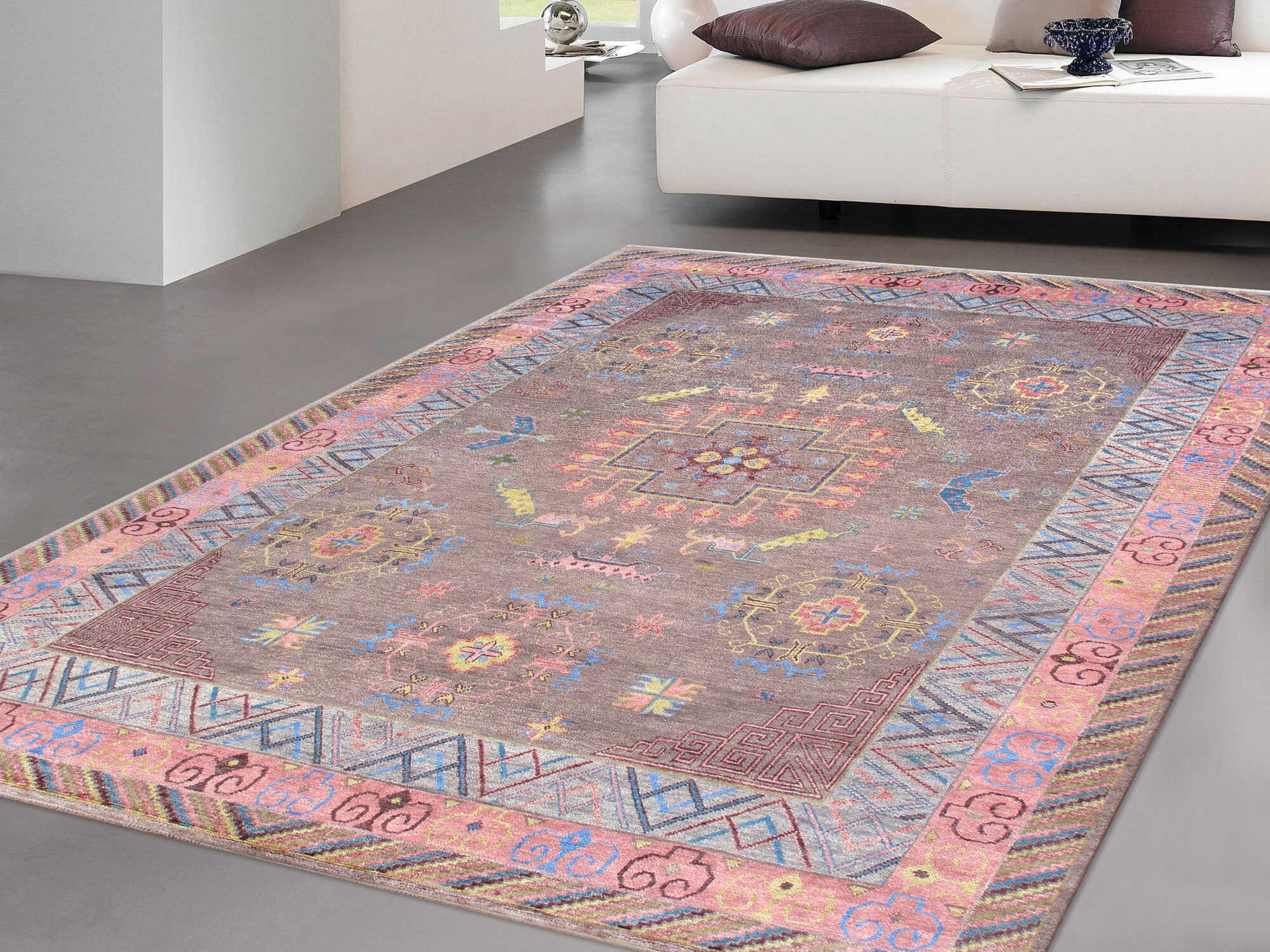 Pasargad Home Khotan Bordered Area Rug