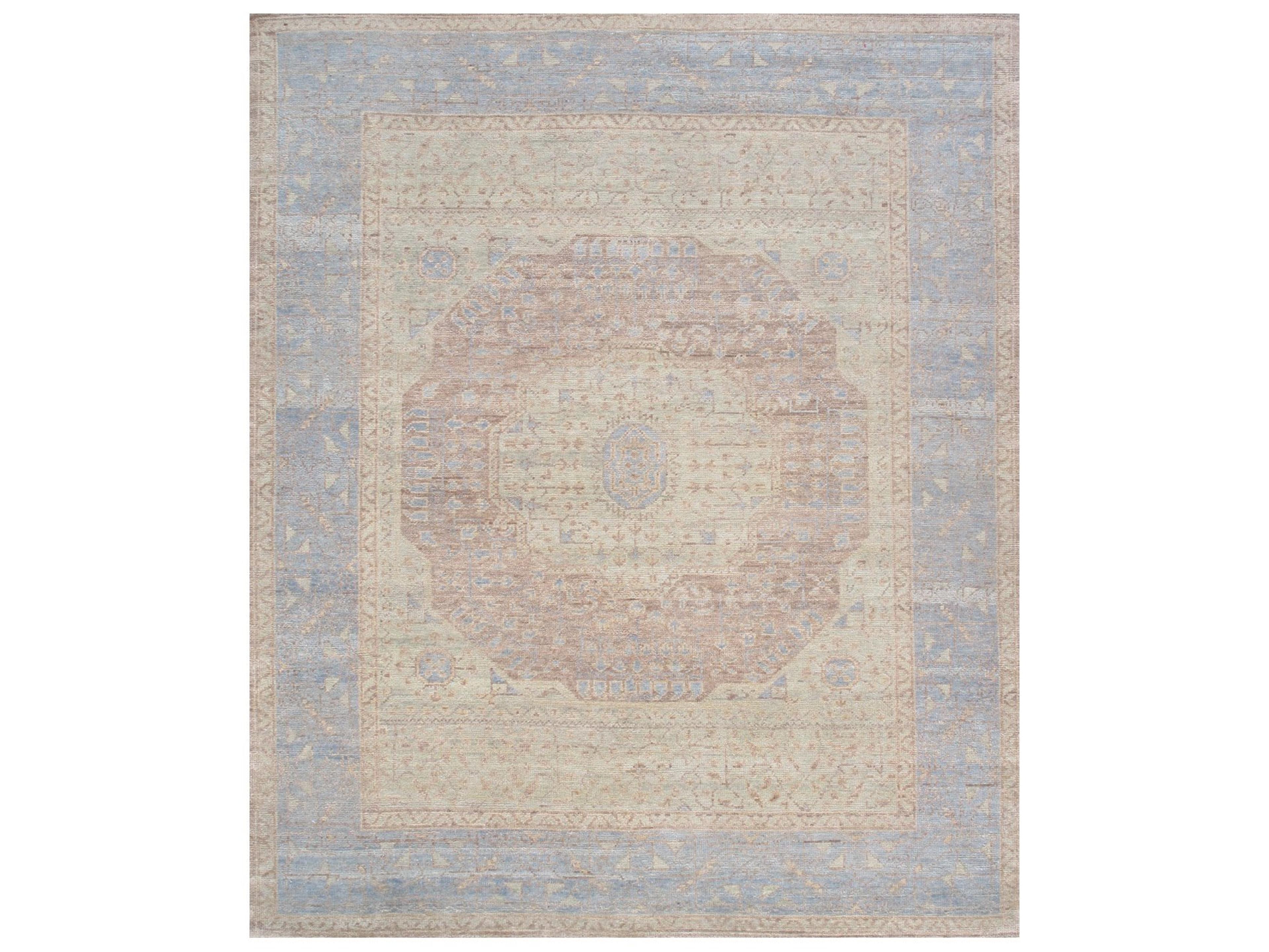 Oushak Bordered Area Rug