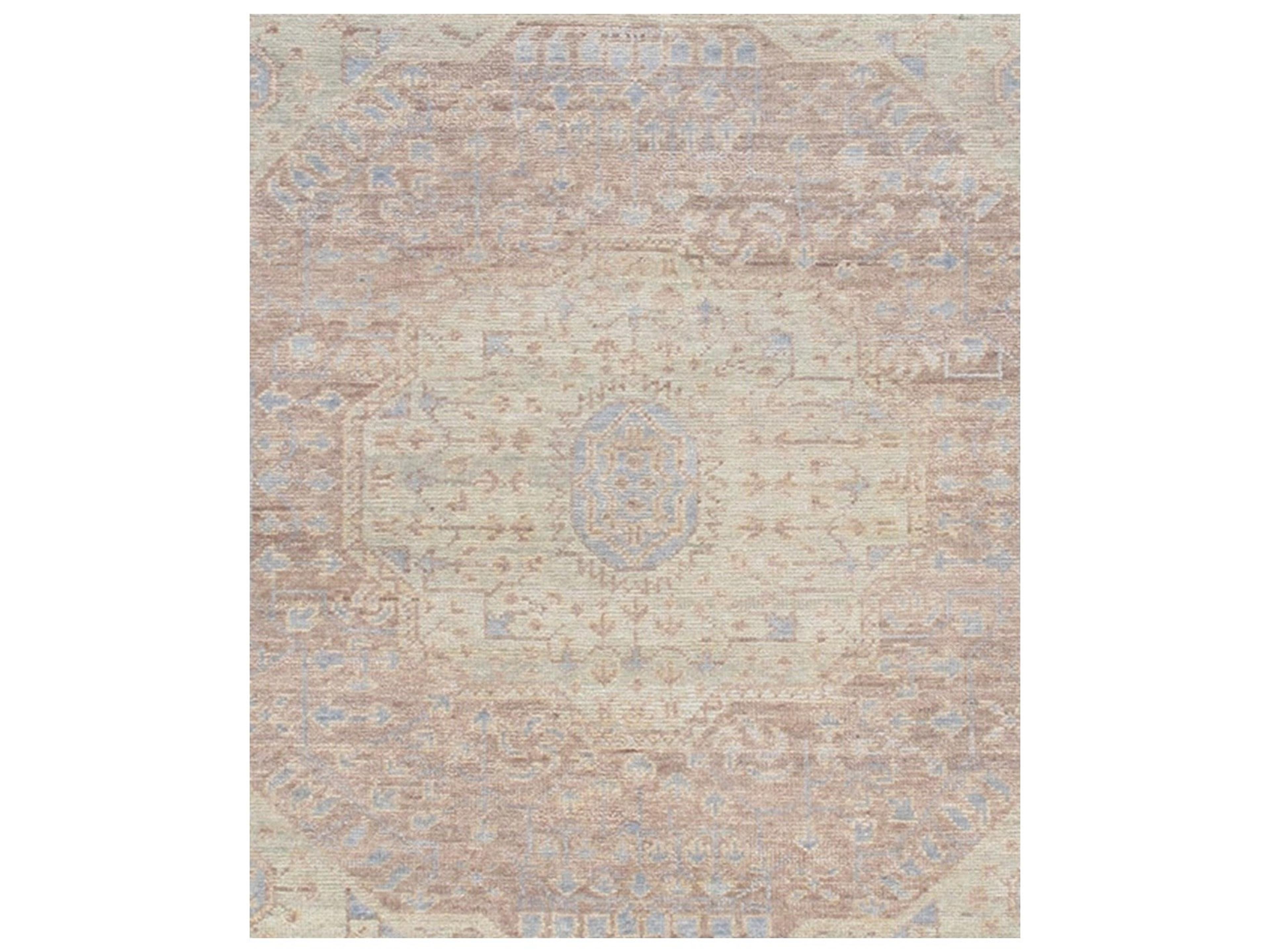 Pasargad Home Oushak Bordered Area Rug