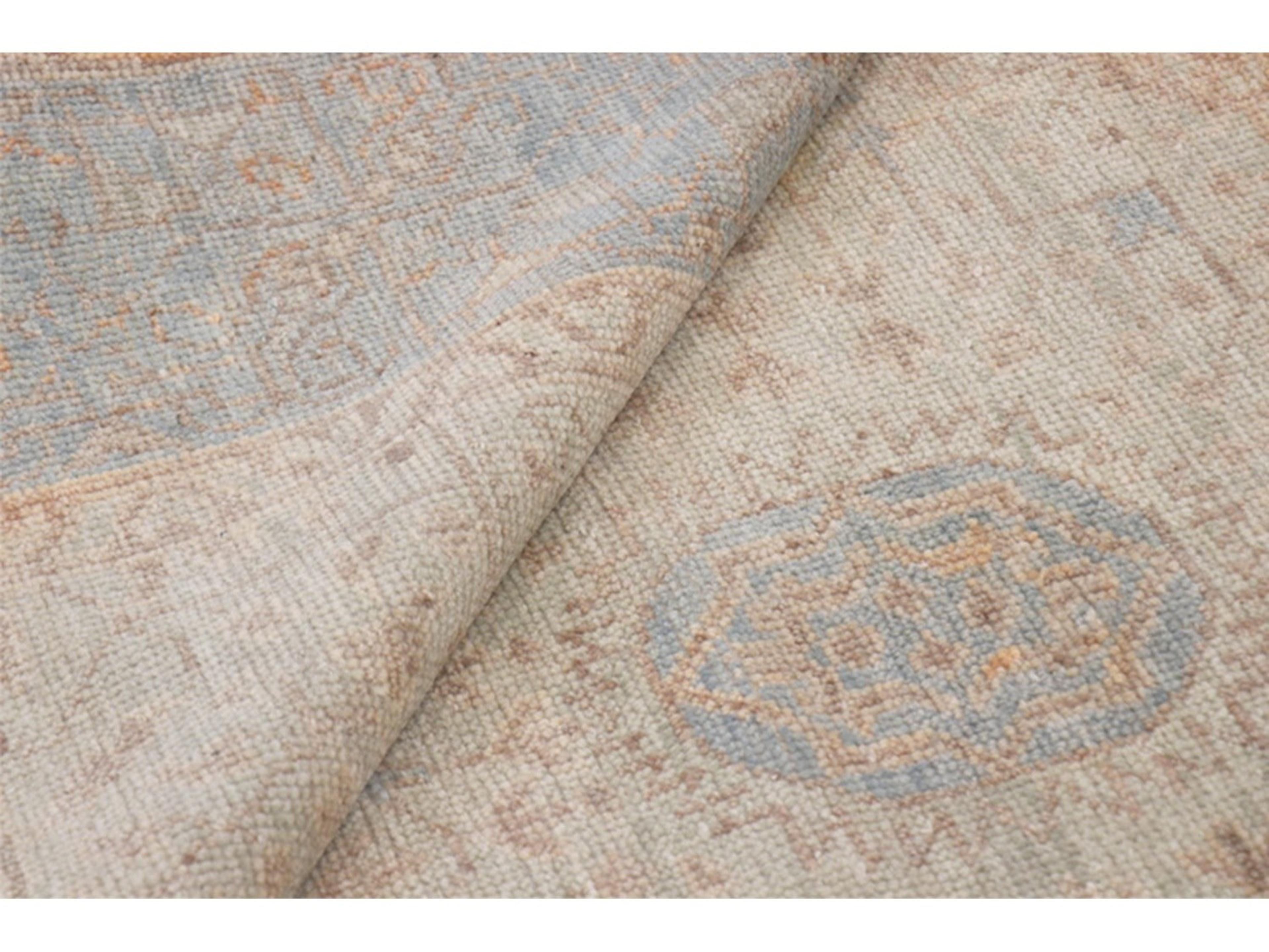 Pasargad Home Oushak Bordered Area Rug