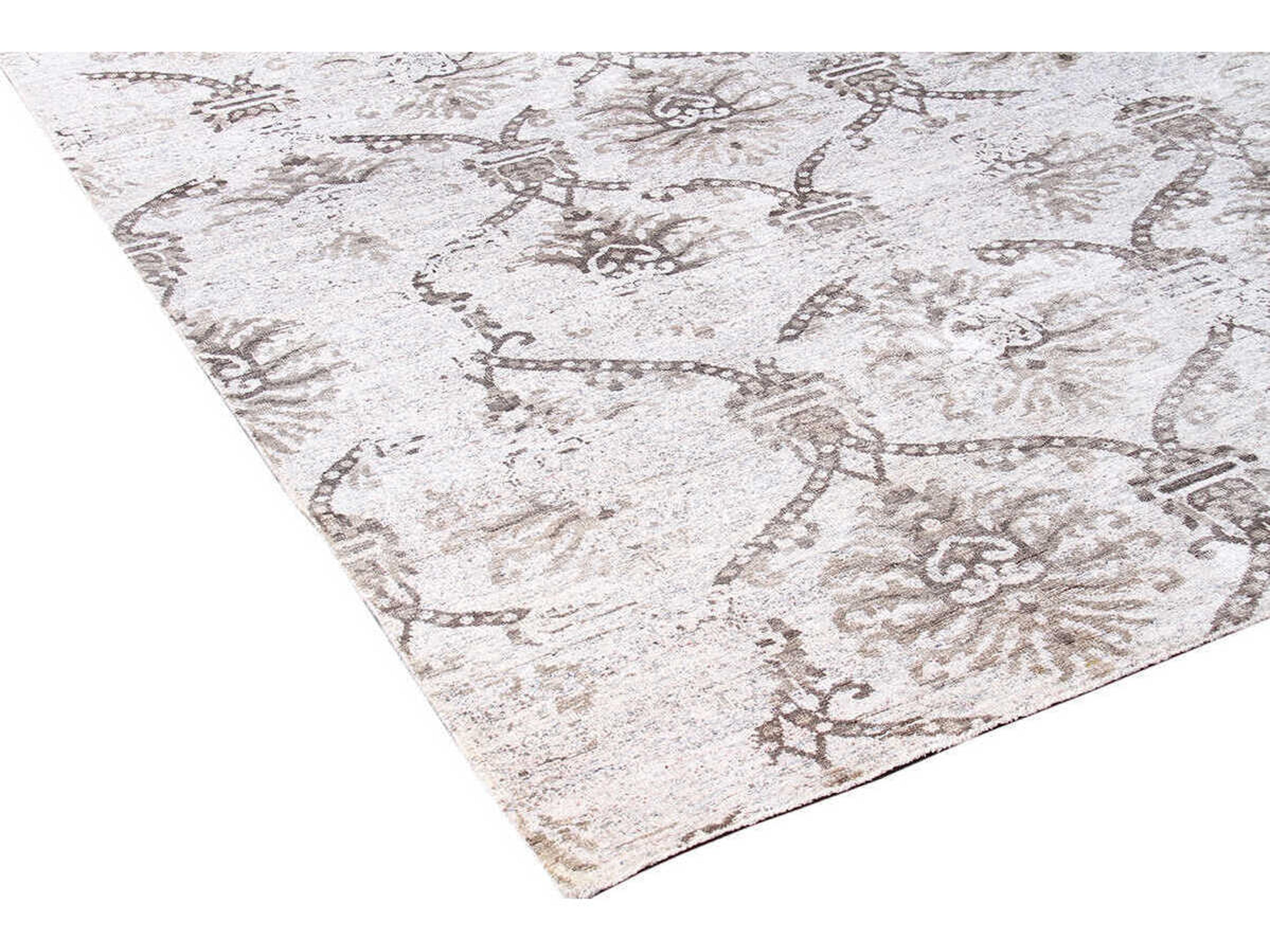 Pasargad Home Transitional Damask Area Rug