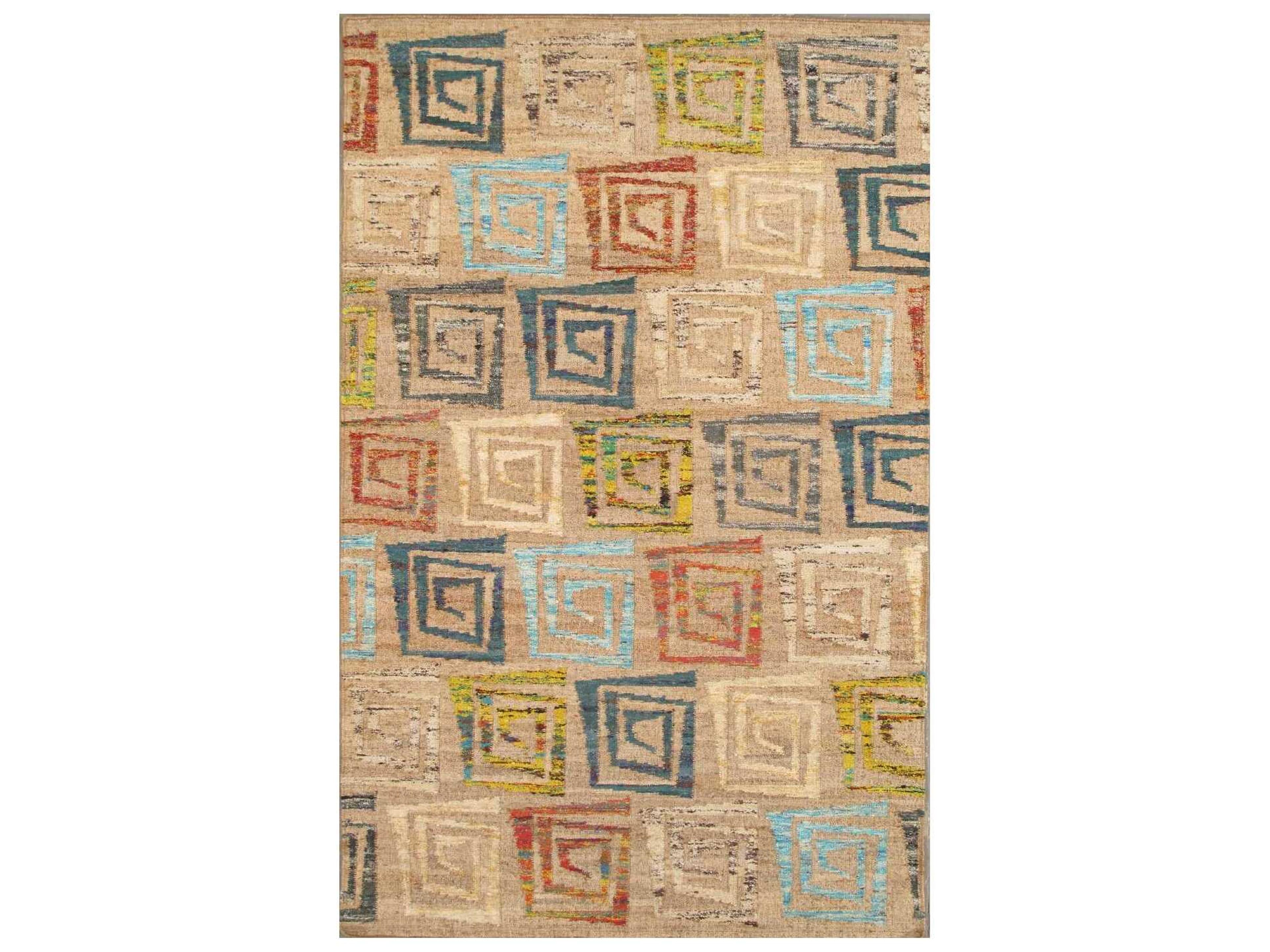 Pasargad Home Modern Geometric Area Rug