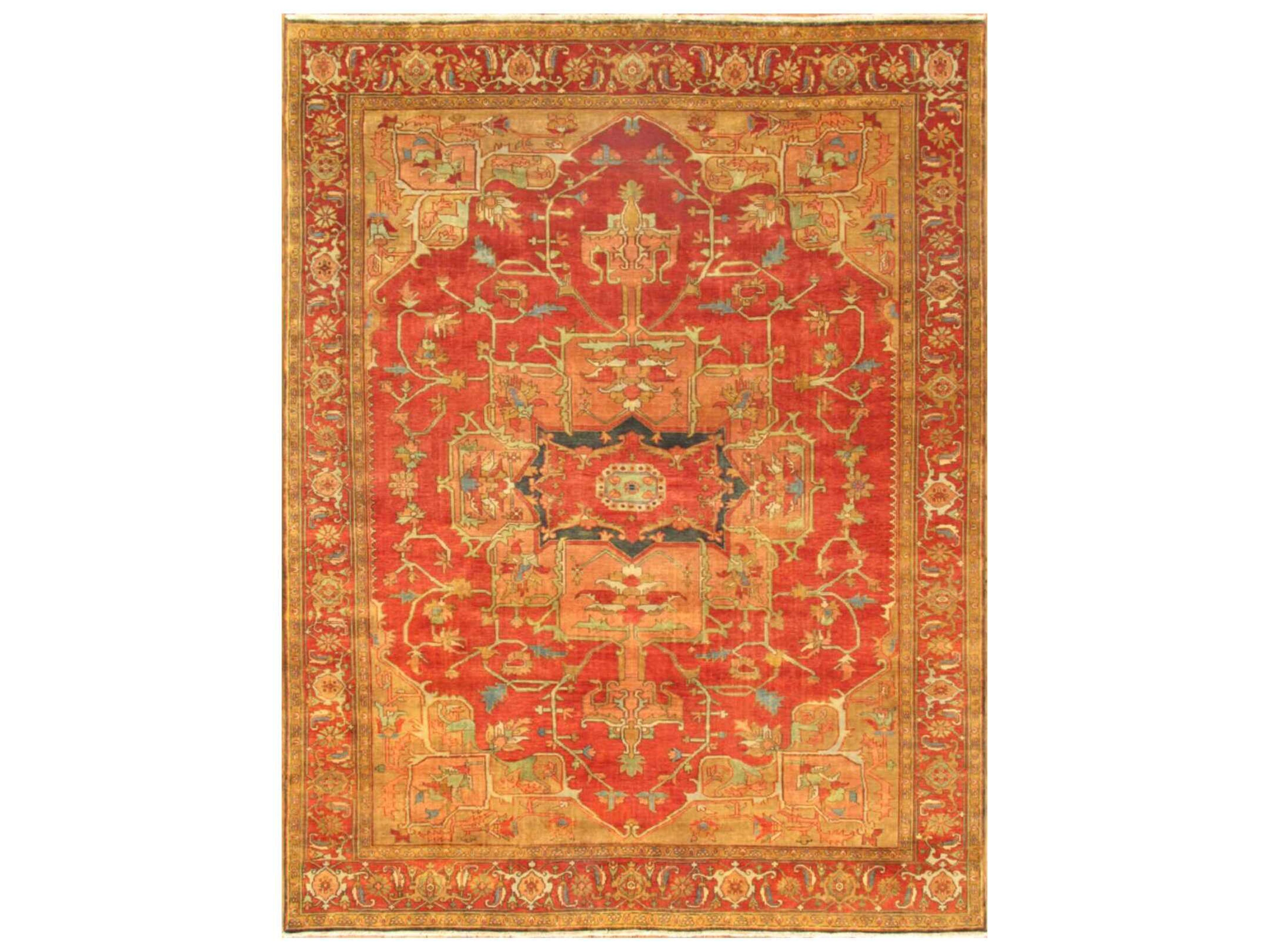 Serapi Bordered Area Rug