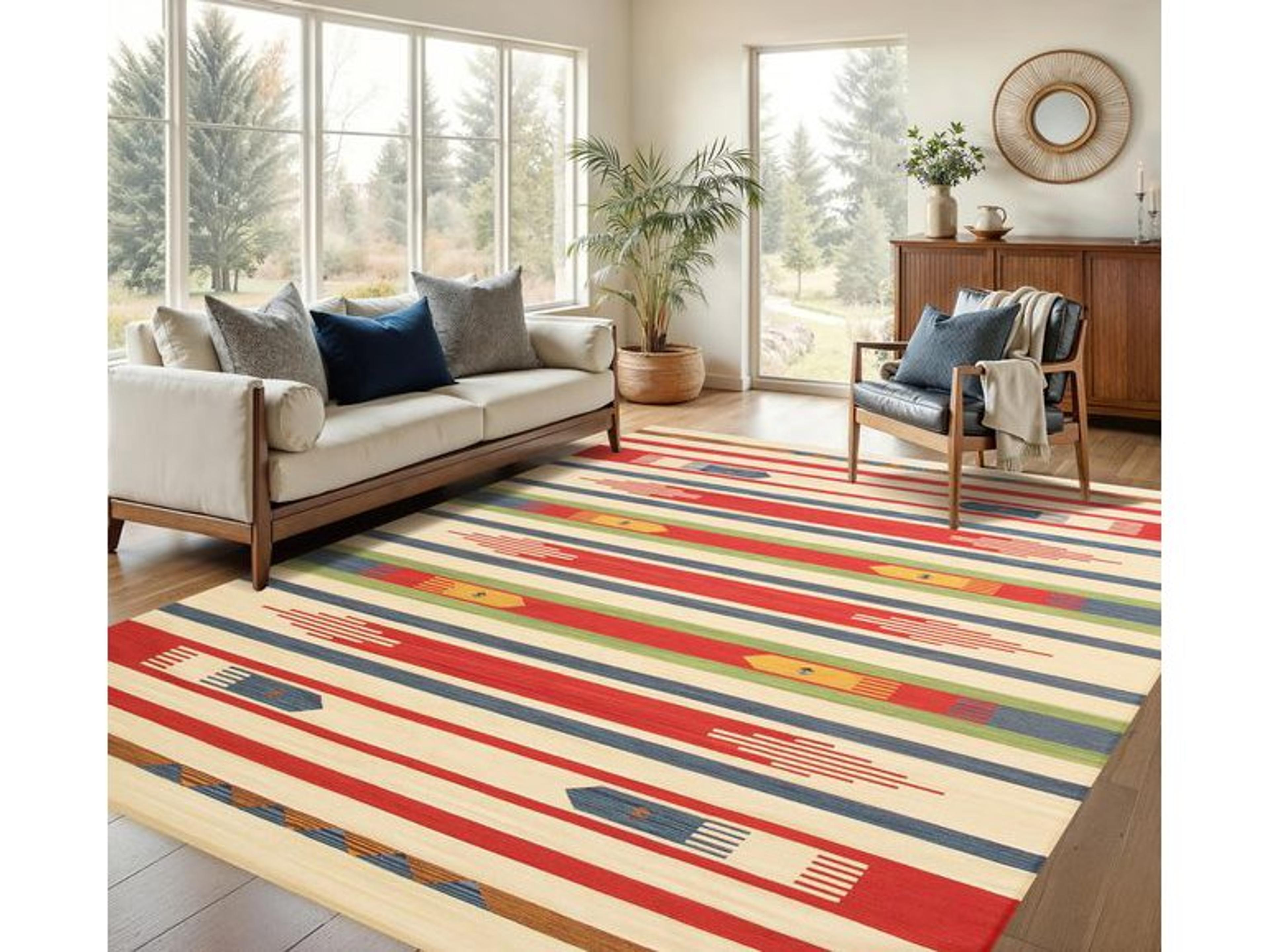 Pasargad Home Anatolian Flatweave Southwestern Area Rug
