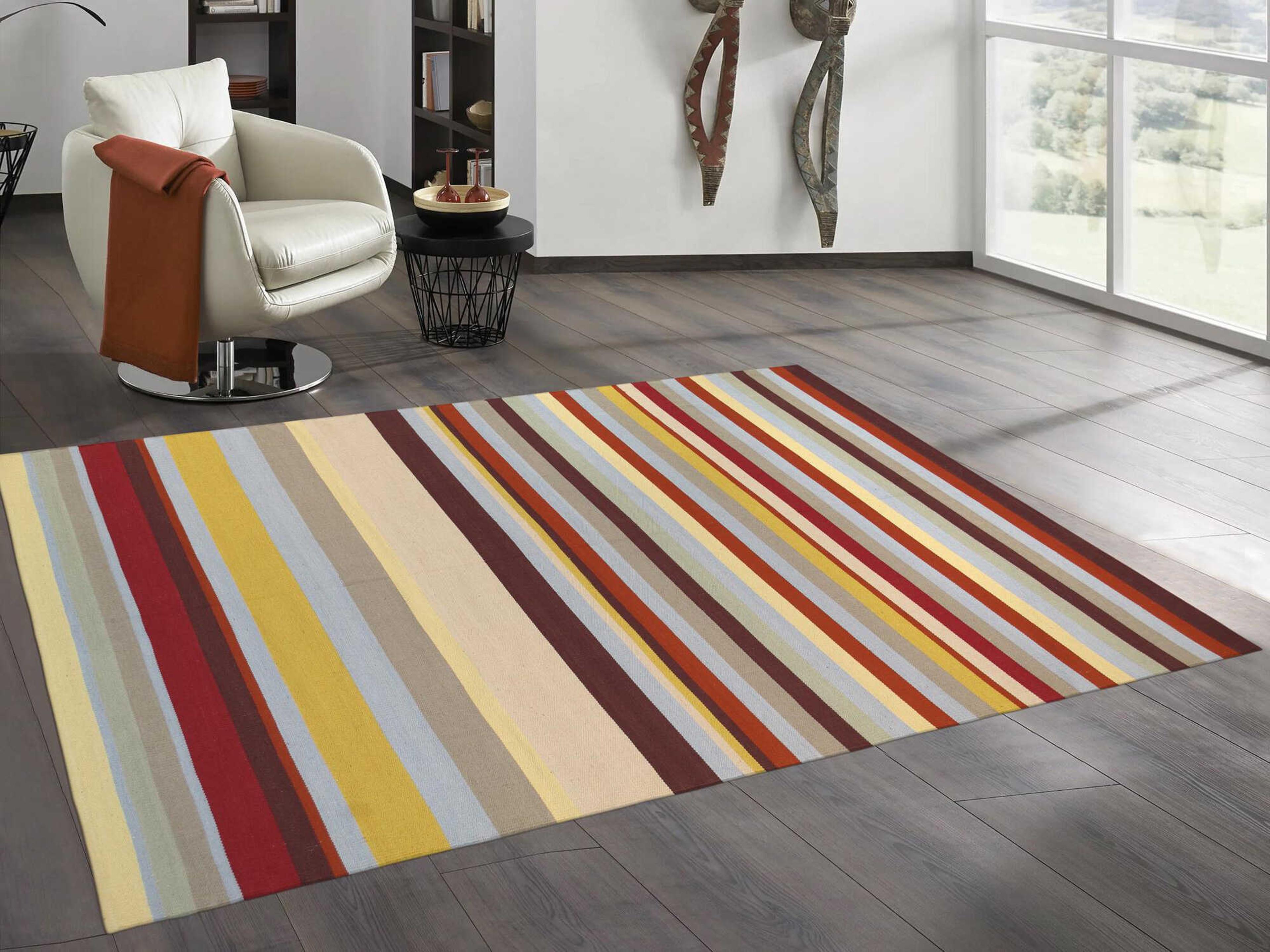 Pasargad Home Anatolian Striped Area Rug
